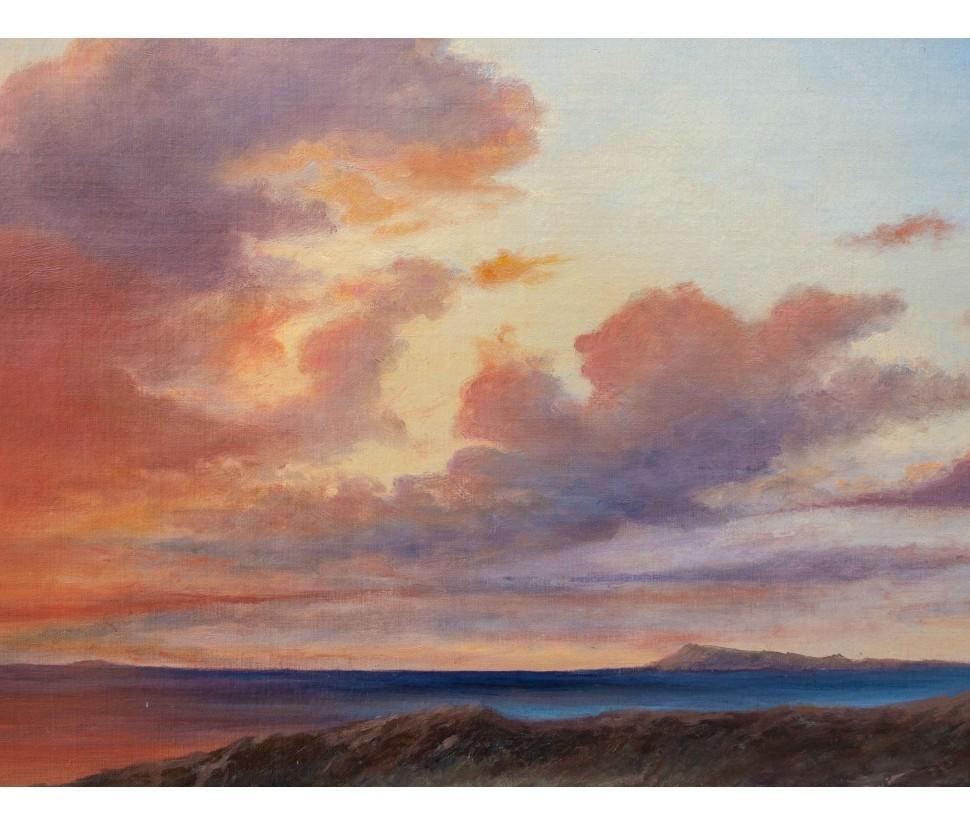 Altro XIX secolo, Paesaggio al tramonto in vendita
