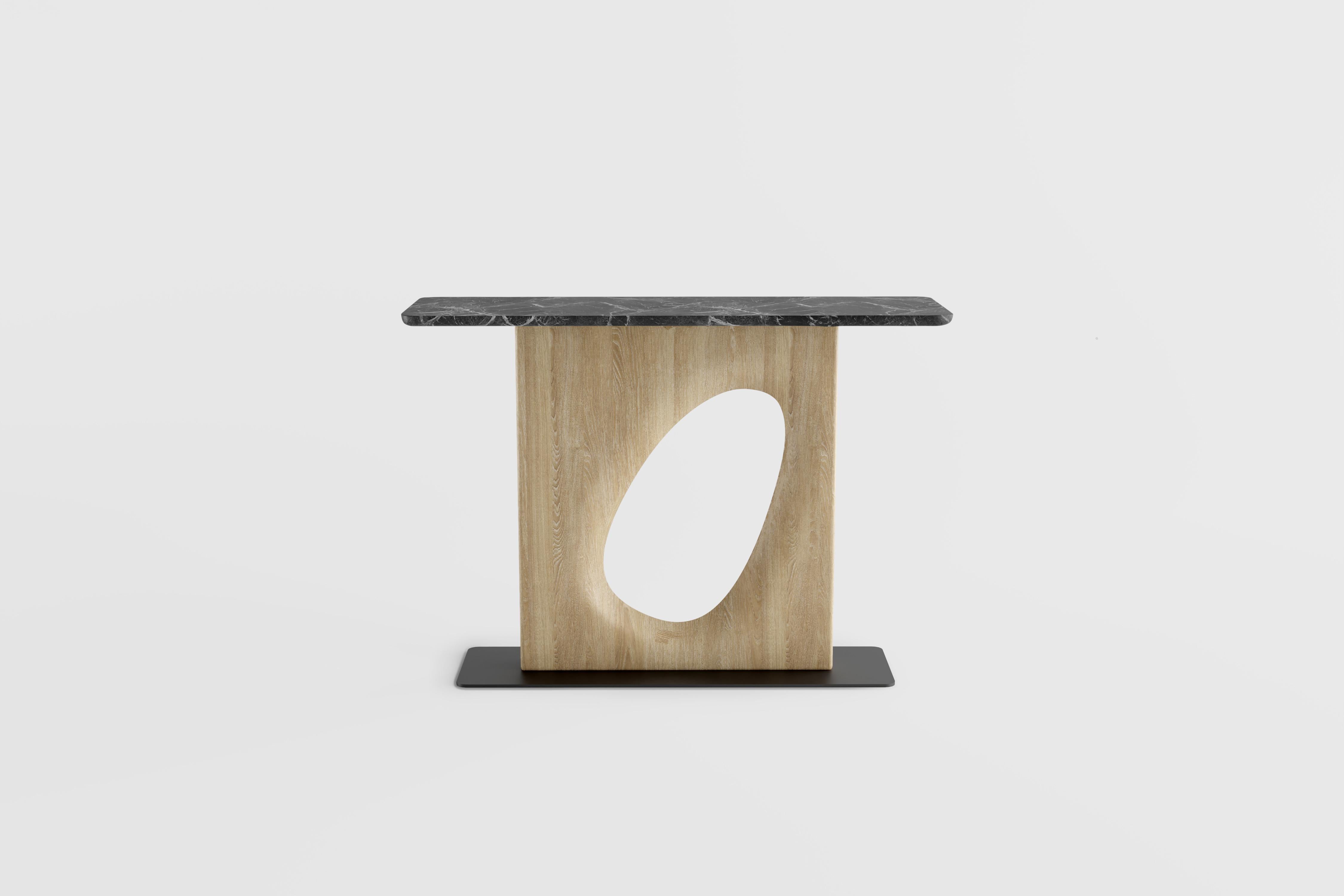Noviembre XIX, Console Table in Oak Wood inspired by Brancusi, Sideboard by Joel Escalona 

The Noviembre collection is inspired by the creative values of Constantin Brancusi, a Romanian sculptor considered one of the most influential artists of the