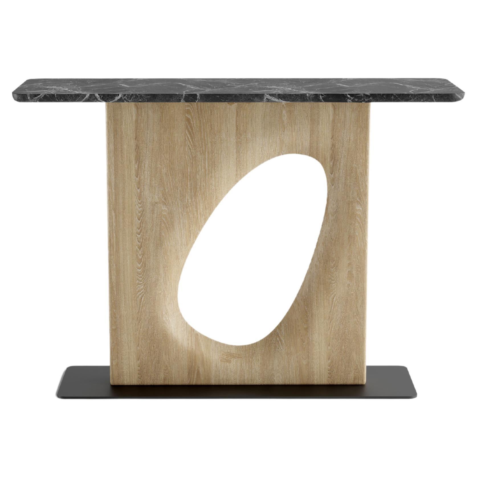 Noviembre XIX, Console Table in Oak Wood inspired by Brancusi, Sideboard