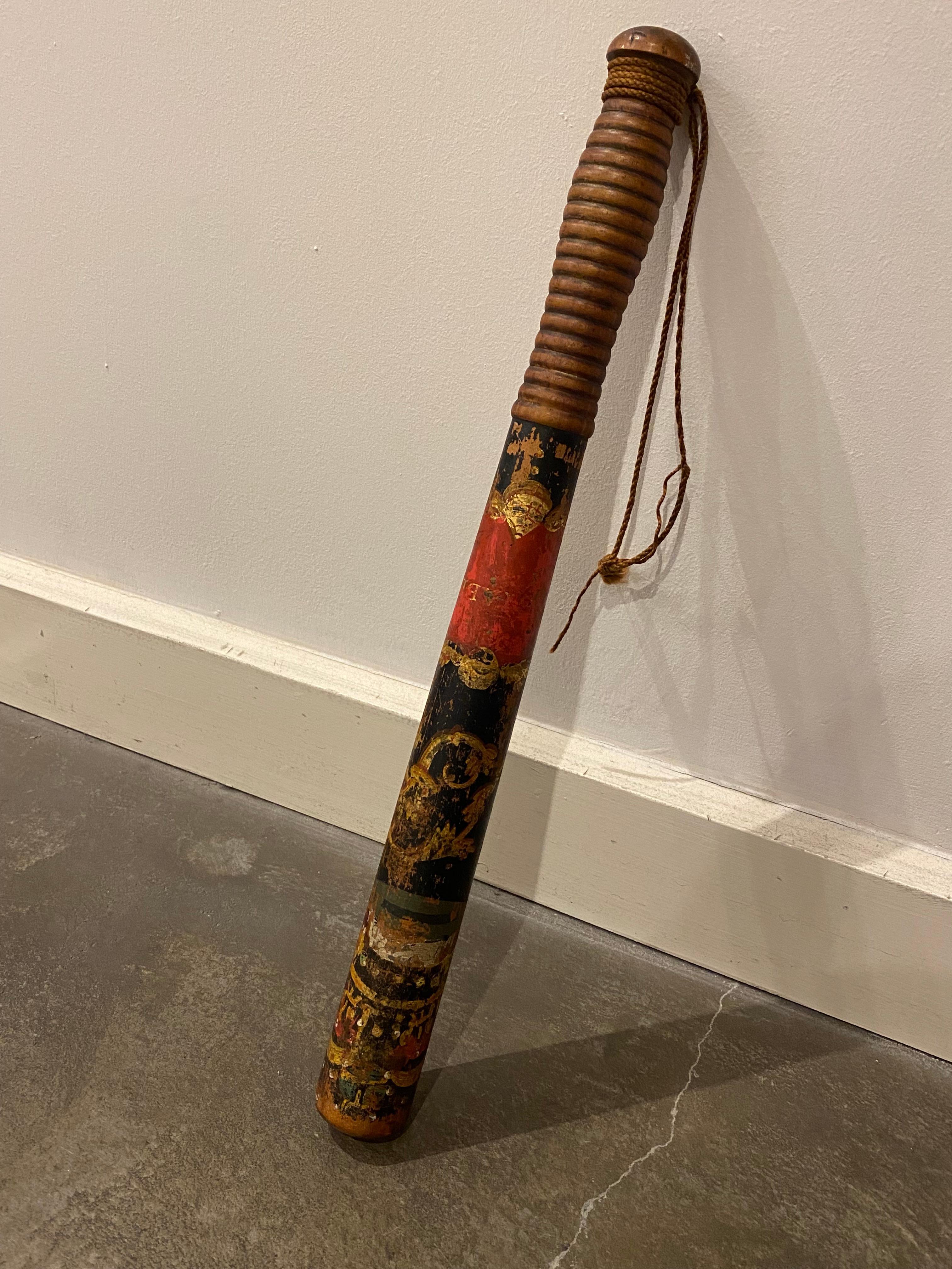 XIXc Victorian Police Constable's Painted Truncheon by Field, Holborn, London. For Sale 6