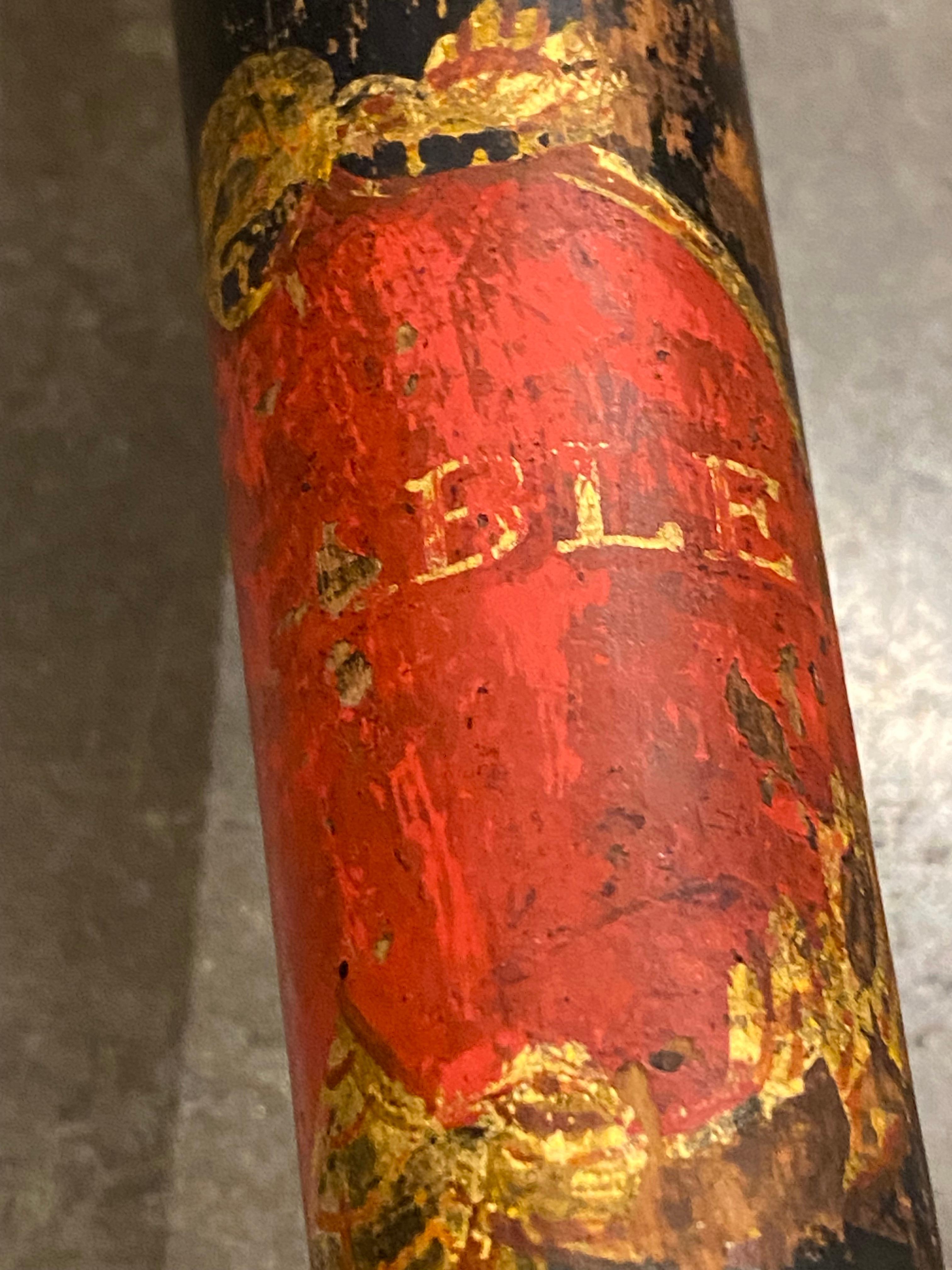 XIXc Victorian Police Constable's Painted Truncheon by Field, Holborn, London. For Sale 4