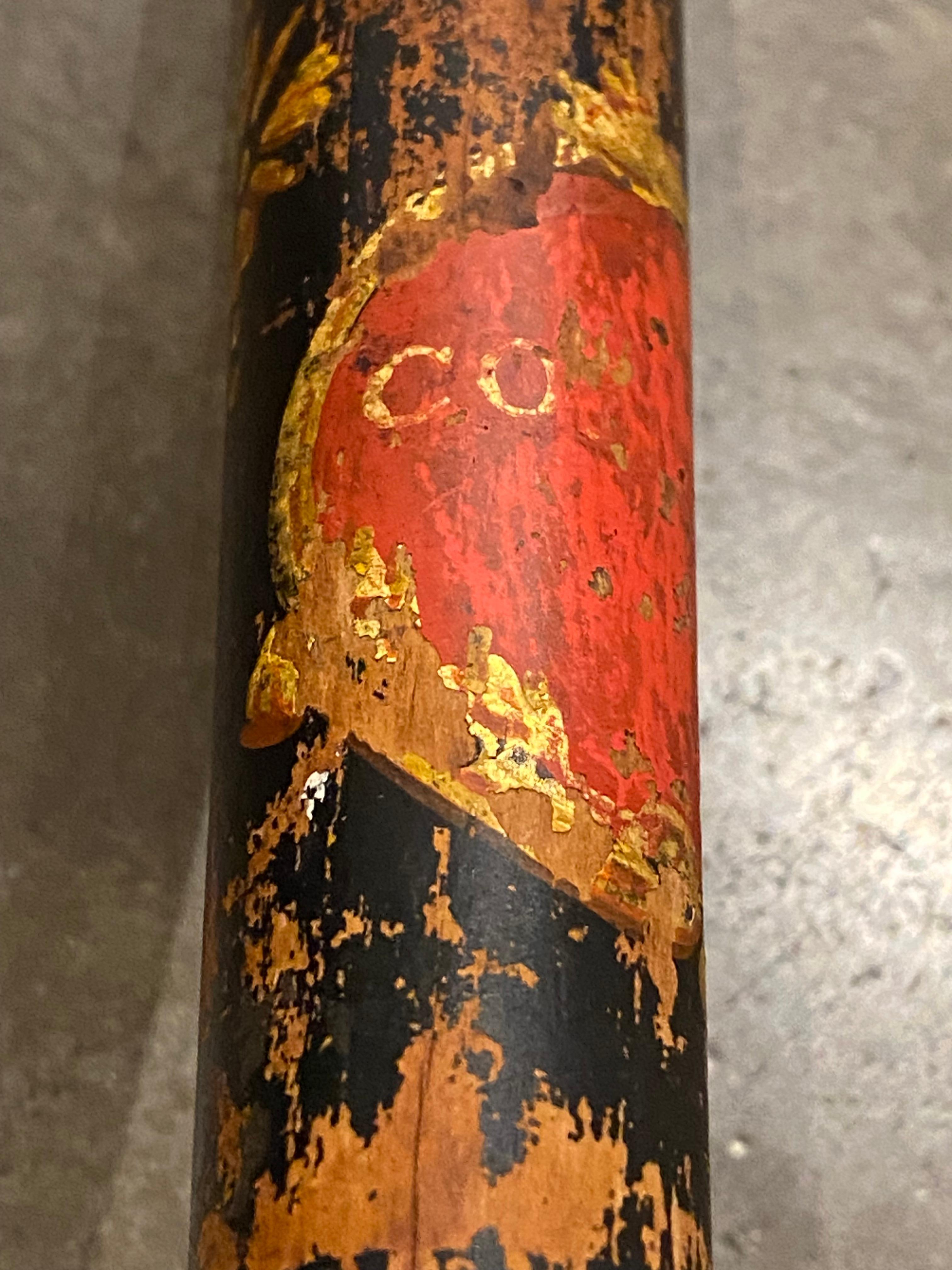XIXc Victorian Police Constable's Painted Truncheon by Field, Holborn, London. For Sale 5