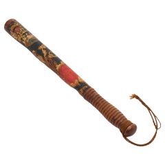 XIXc Victorian Police Constable's Painted Truncheon by Field, Holborn, London.