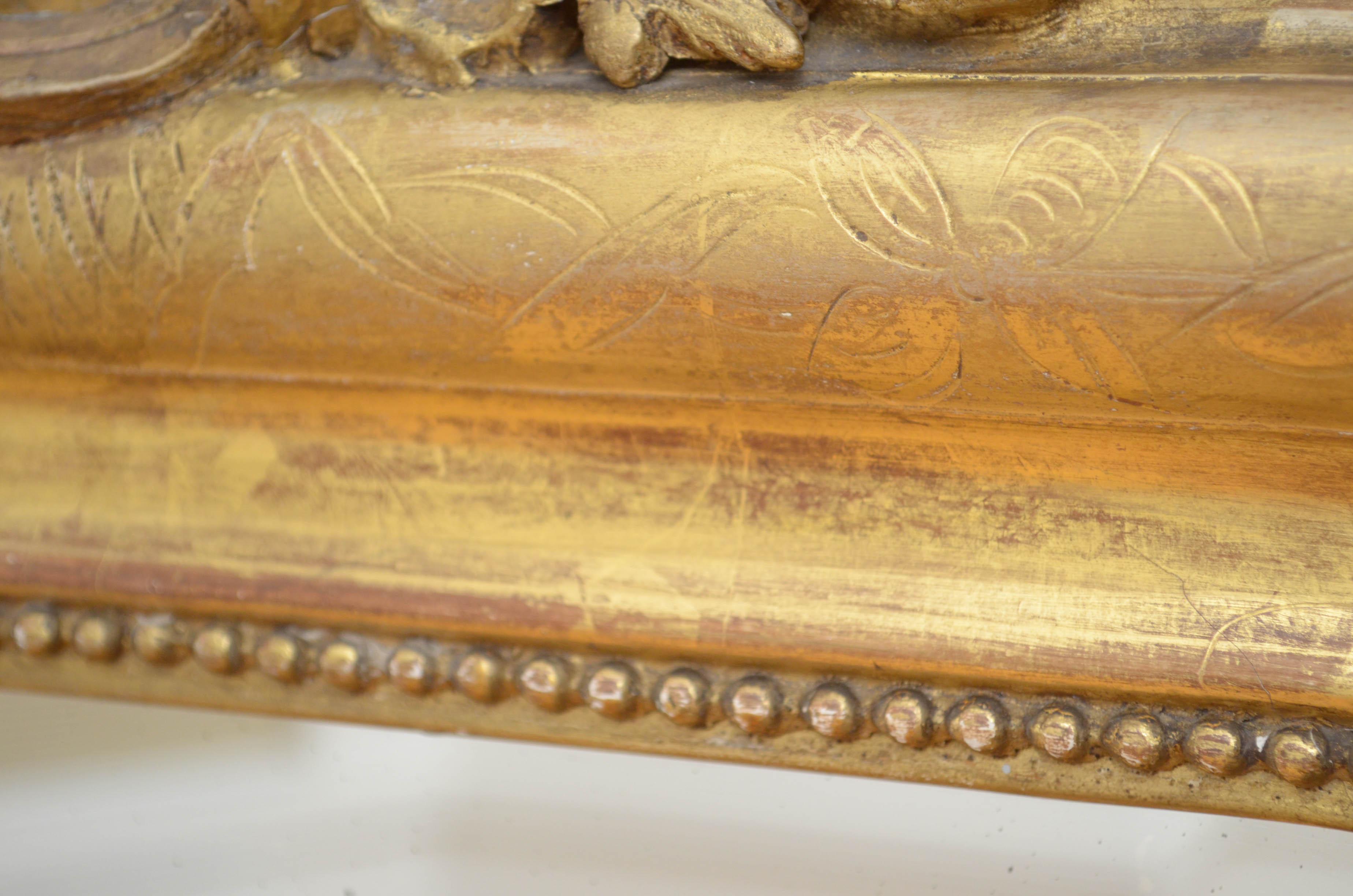 19th Century French Giltwood Mirror 6