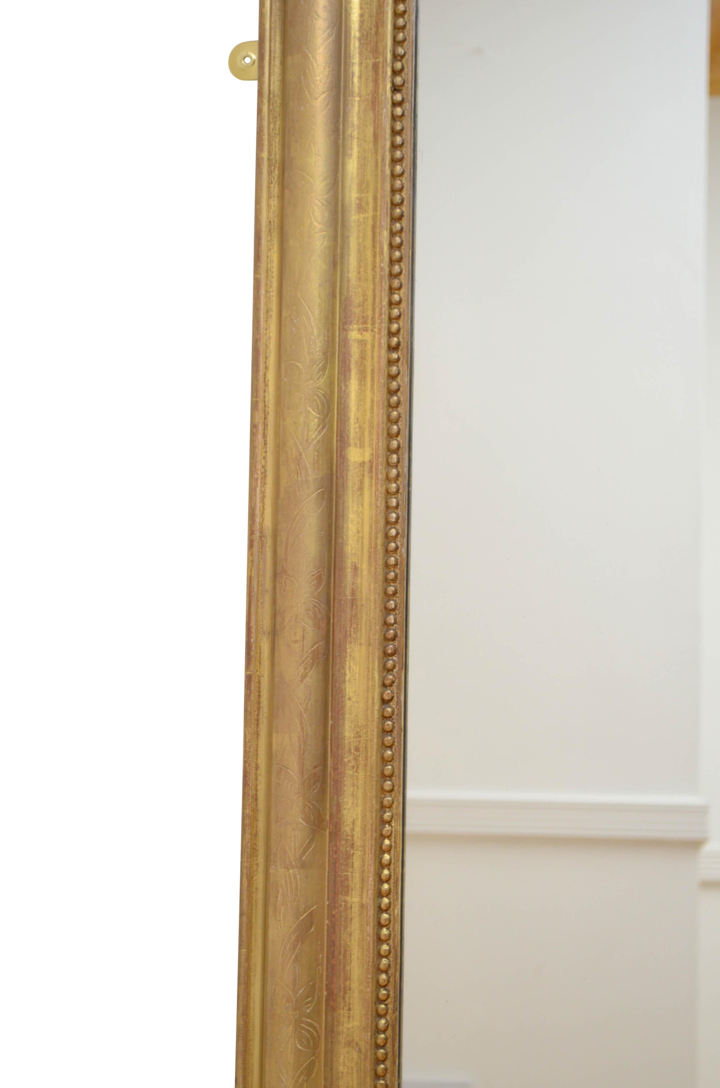 19th Century French Giltwood Mirror In Good Condition In Whaley Bridge, GB