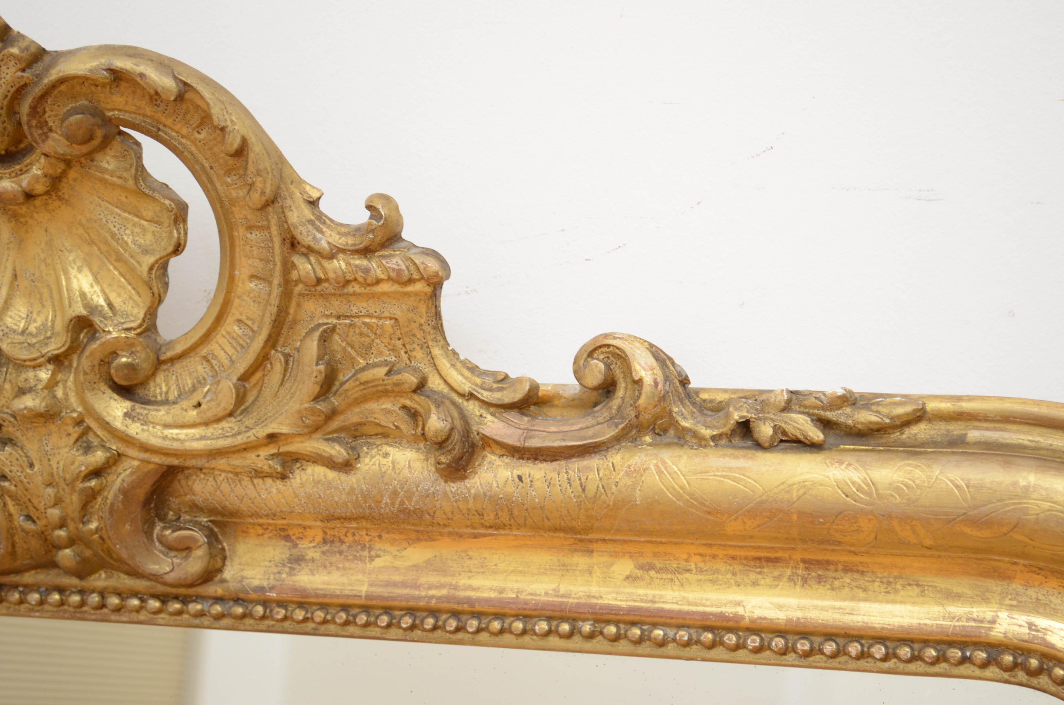 19th Century French Giltwood Mirror 3