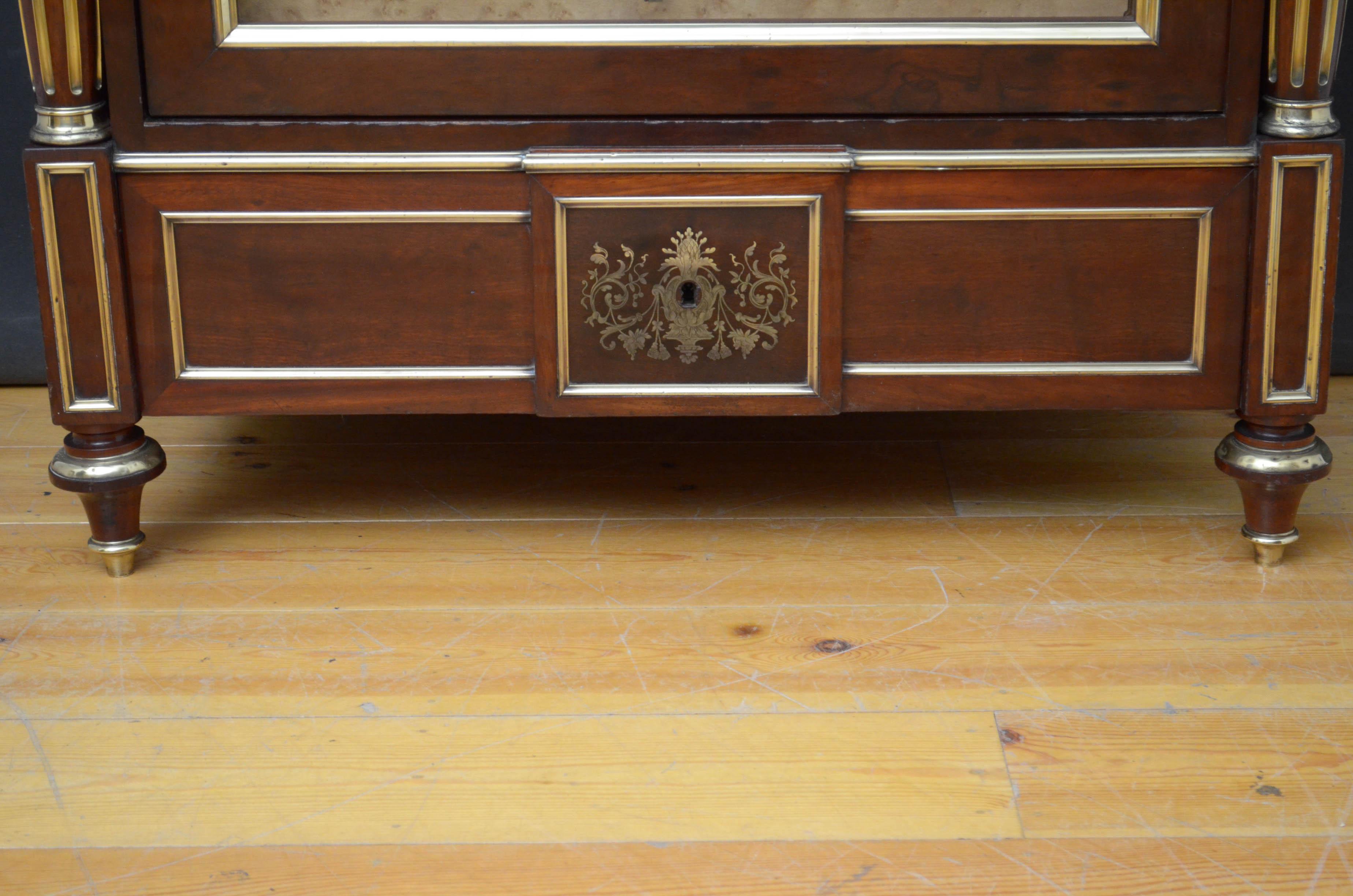 19th Century French Mahogany Bookcase 5