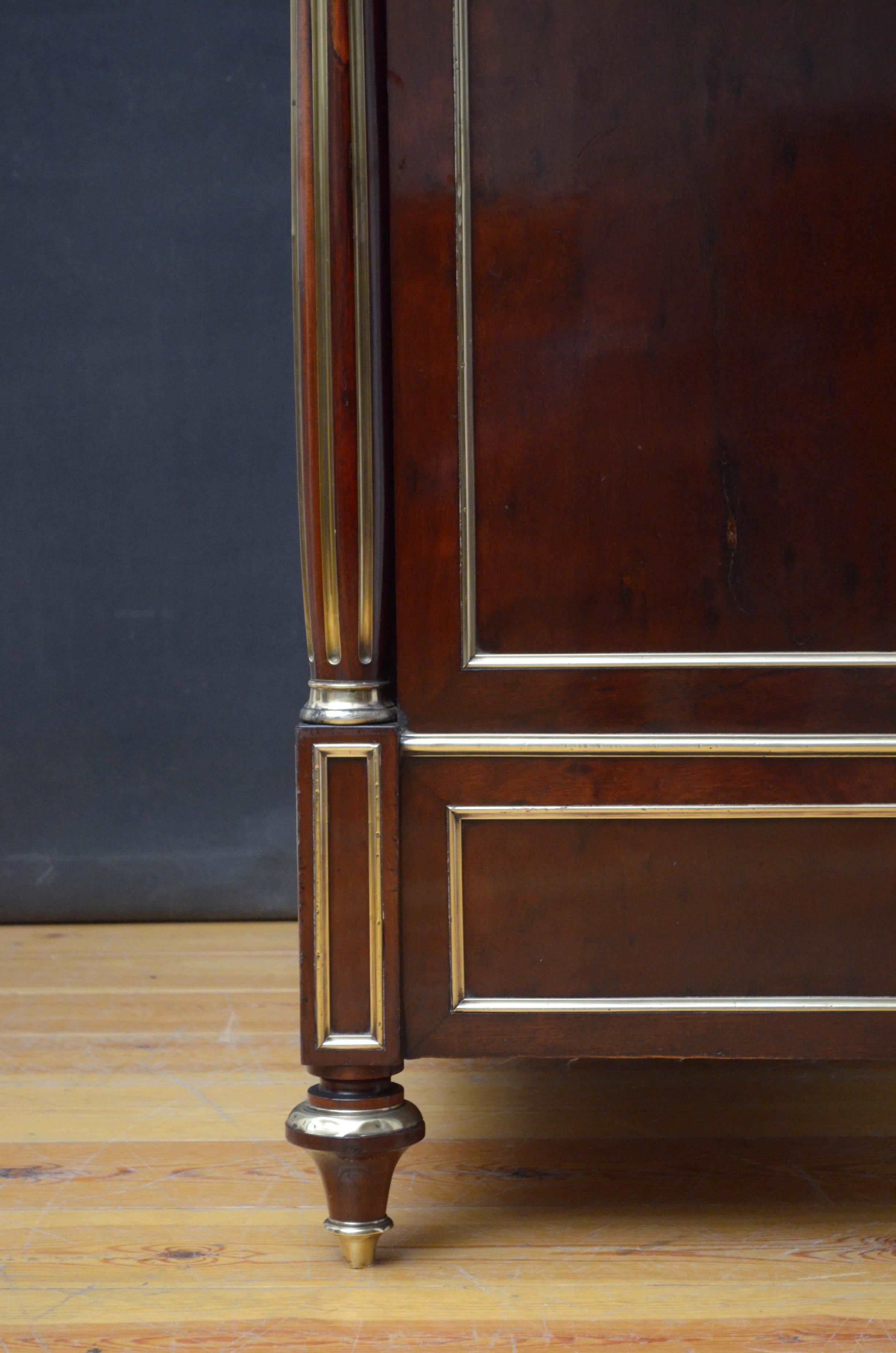 19th Century French Mahogany Bookcase 9