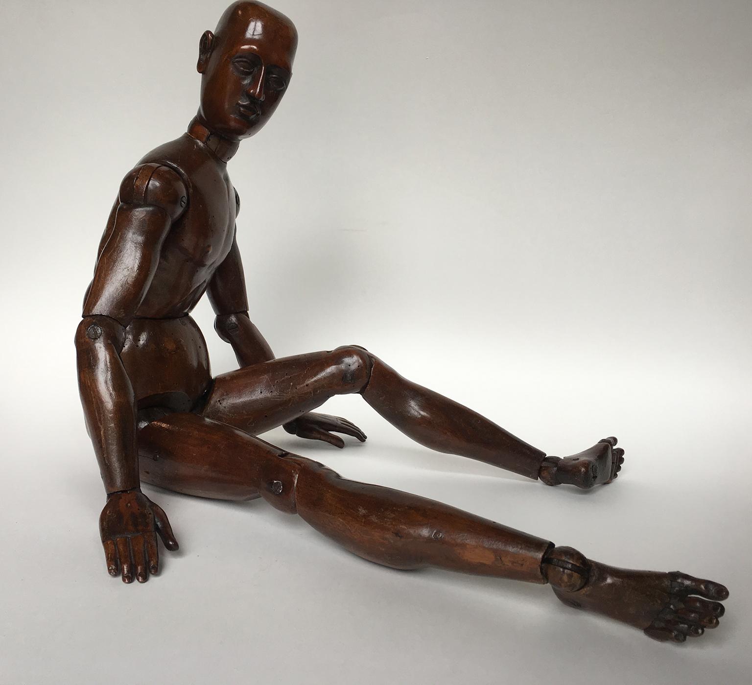 19th Century French or Italian Wood Mannequin, circa 1850 2