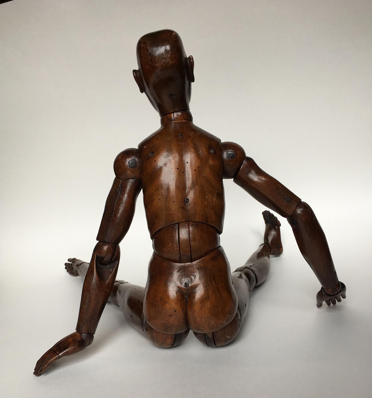 19th Century French or Italian Wood Mannequin, circa 1850 3
