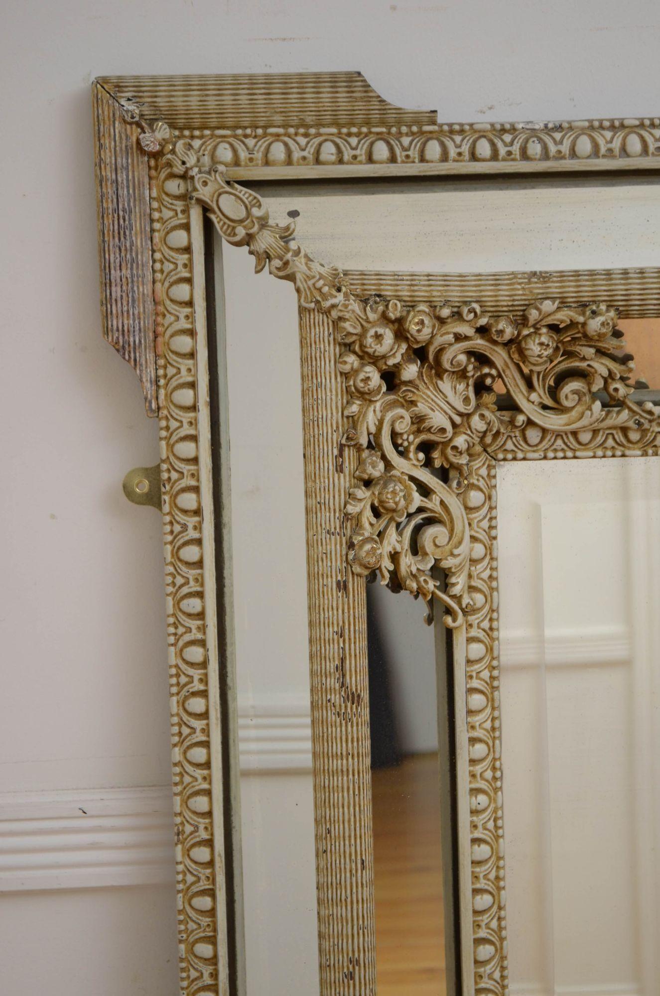 Ash 19th Century French Wall Mirror For Sale