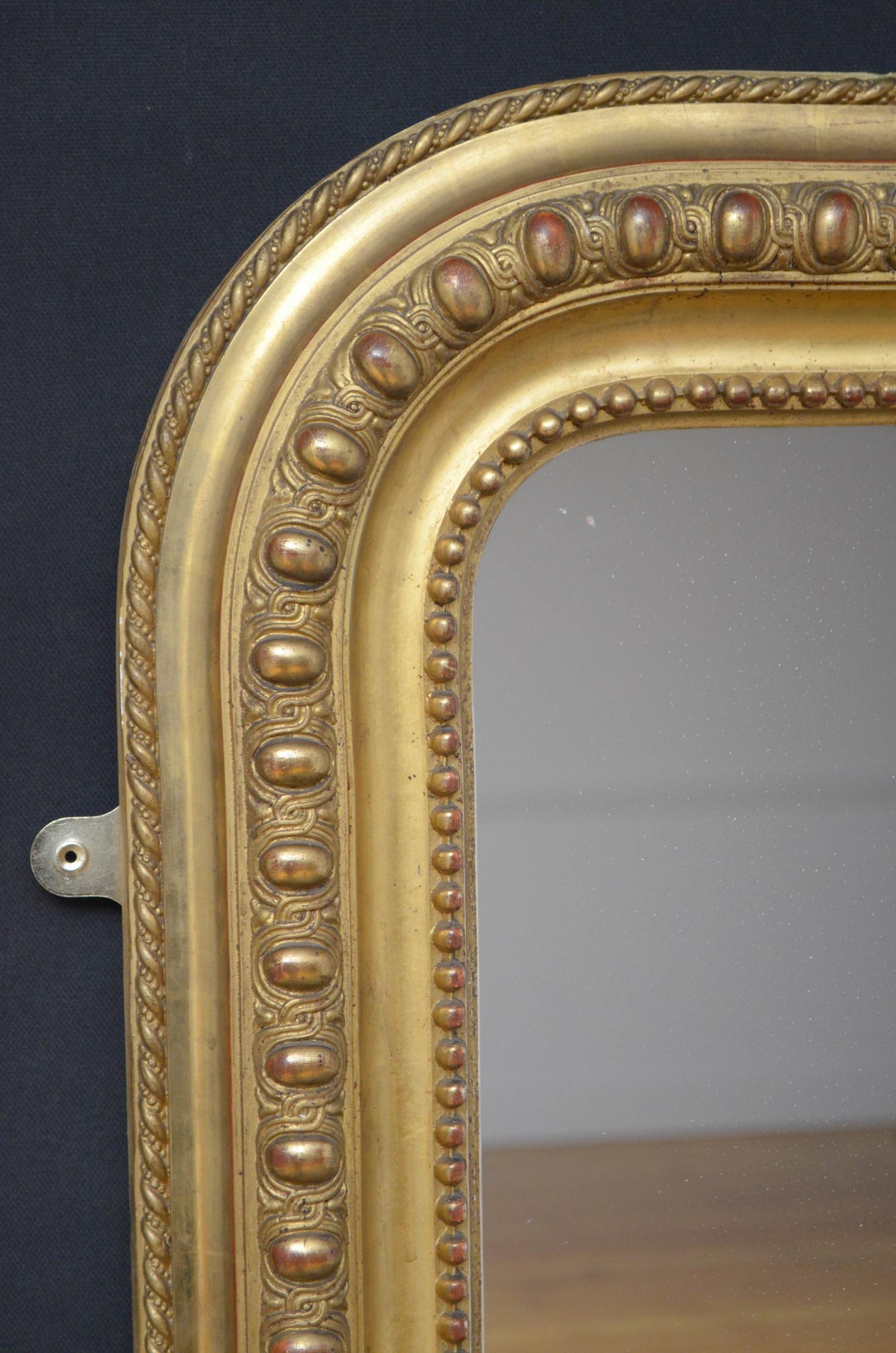 Giltwood 19th Century Gilt Wall Mirror