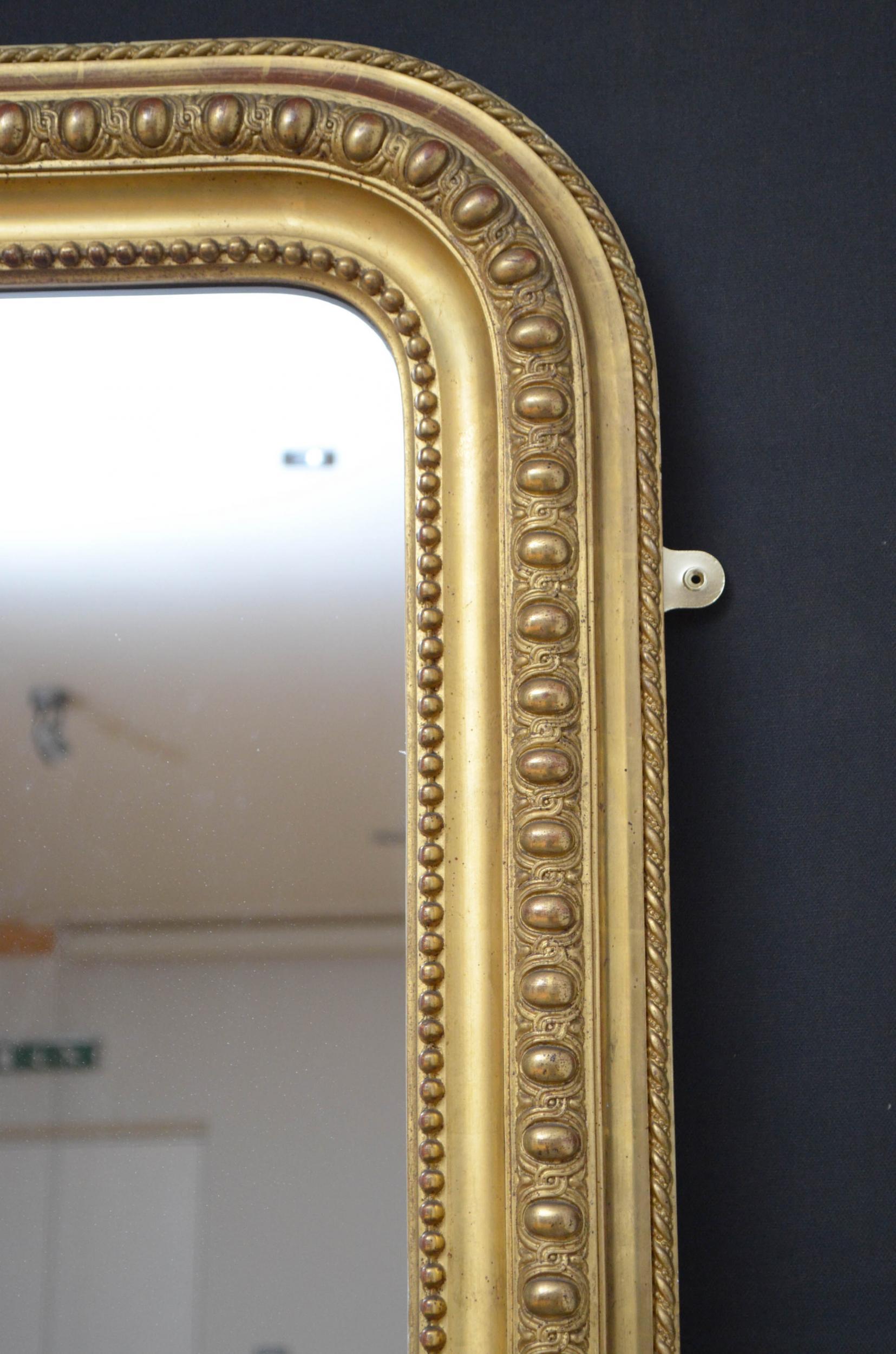 19th Century Gilt Wall Mirror 2