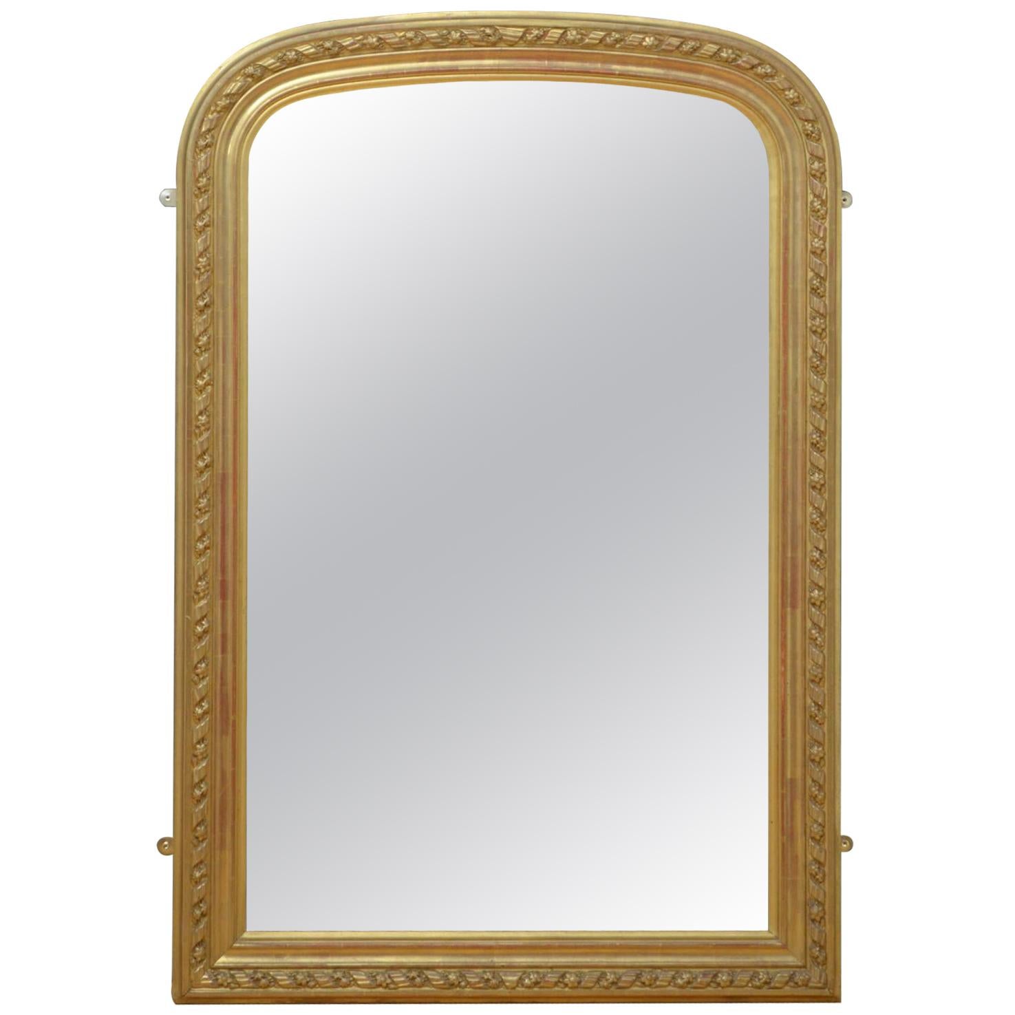XIXth Century Gilt Wall Mirror For Sale