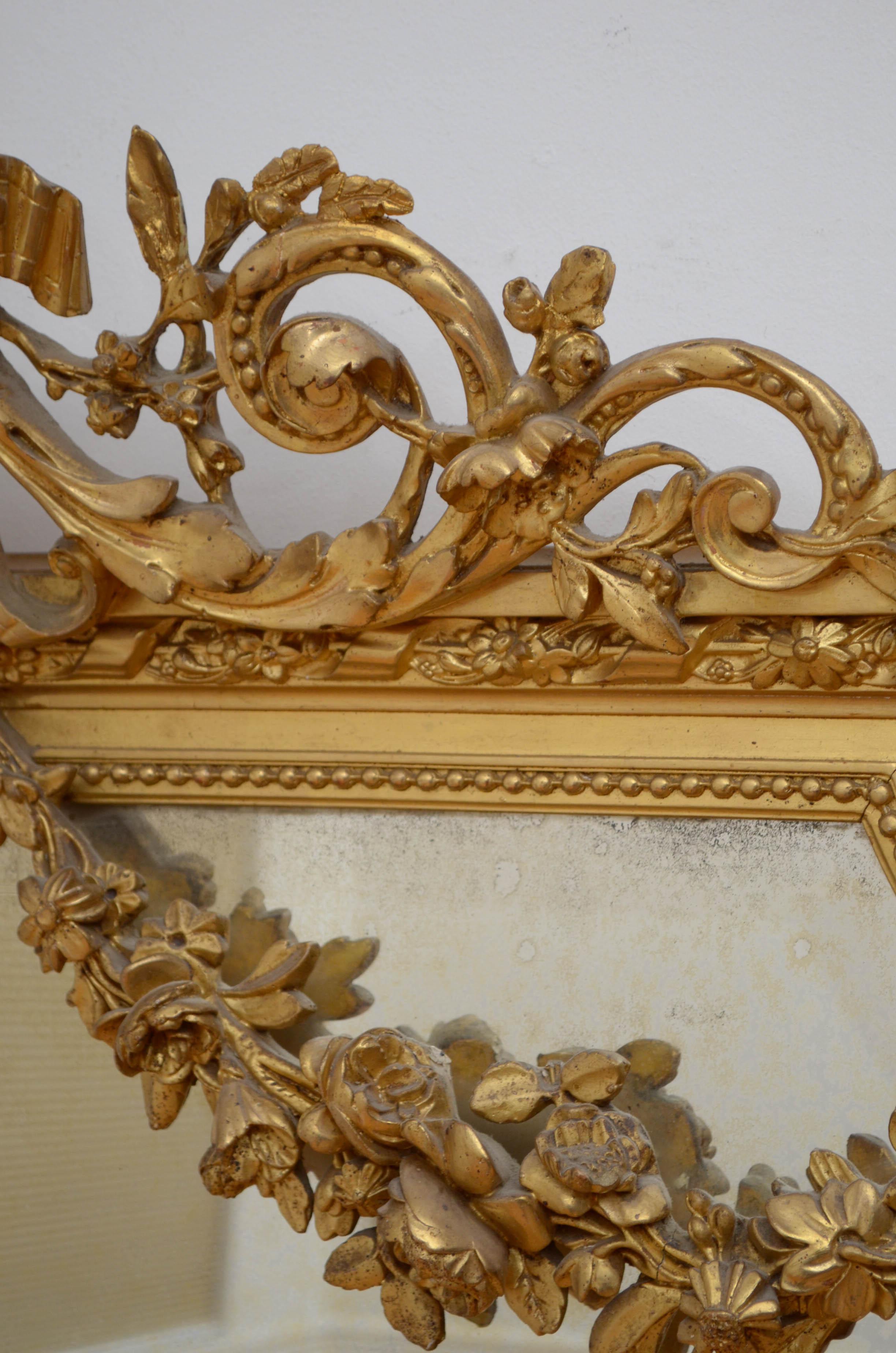 19th Century Giltwood Mirror 4