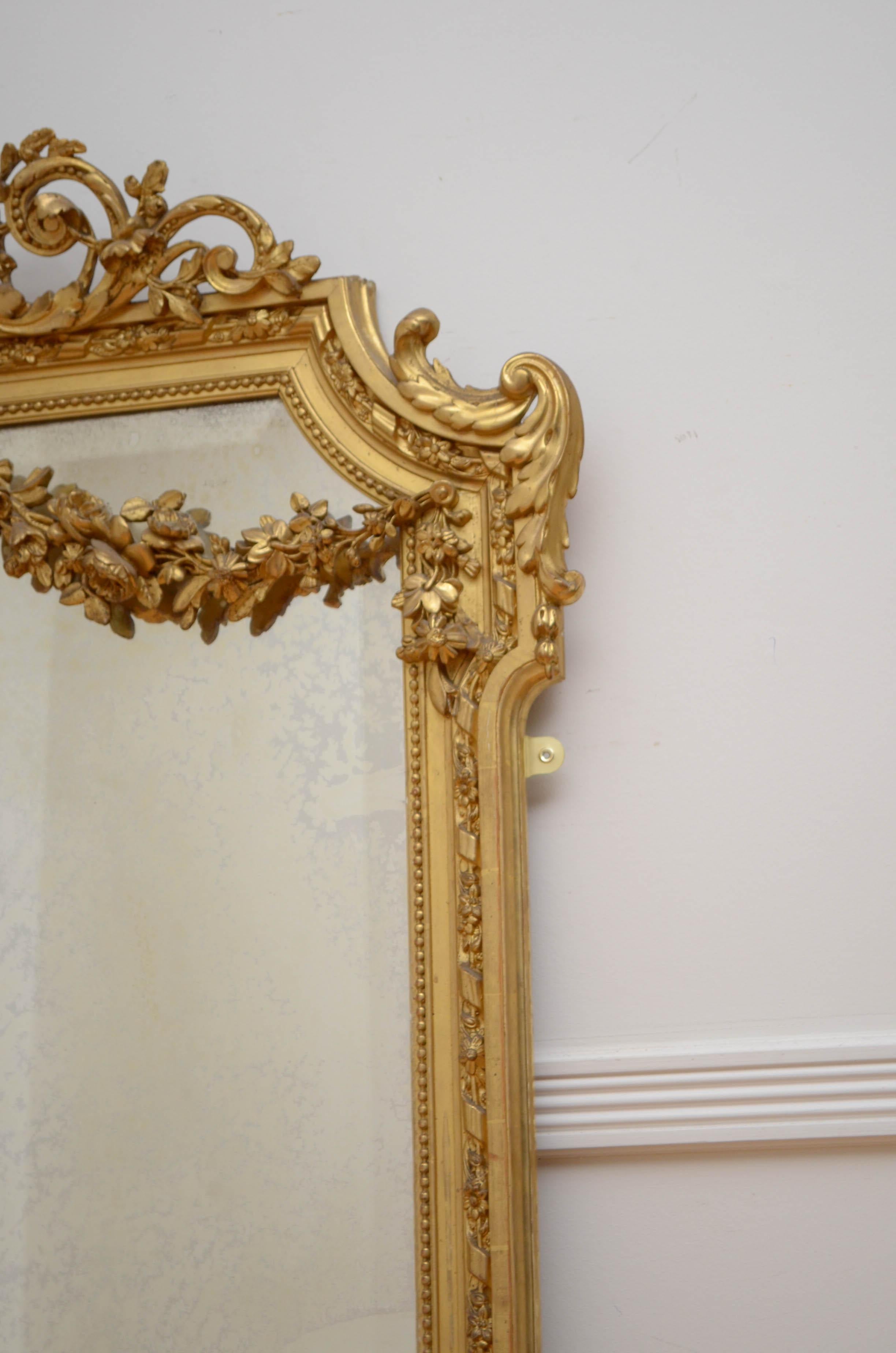 19th Century Giltwood Mirror 6