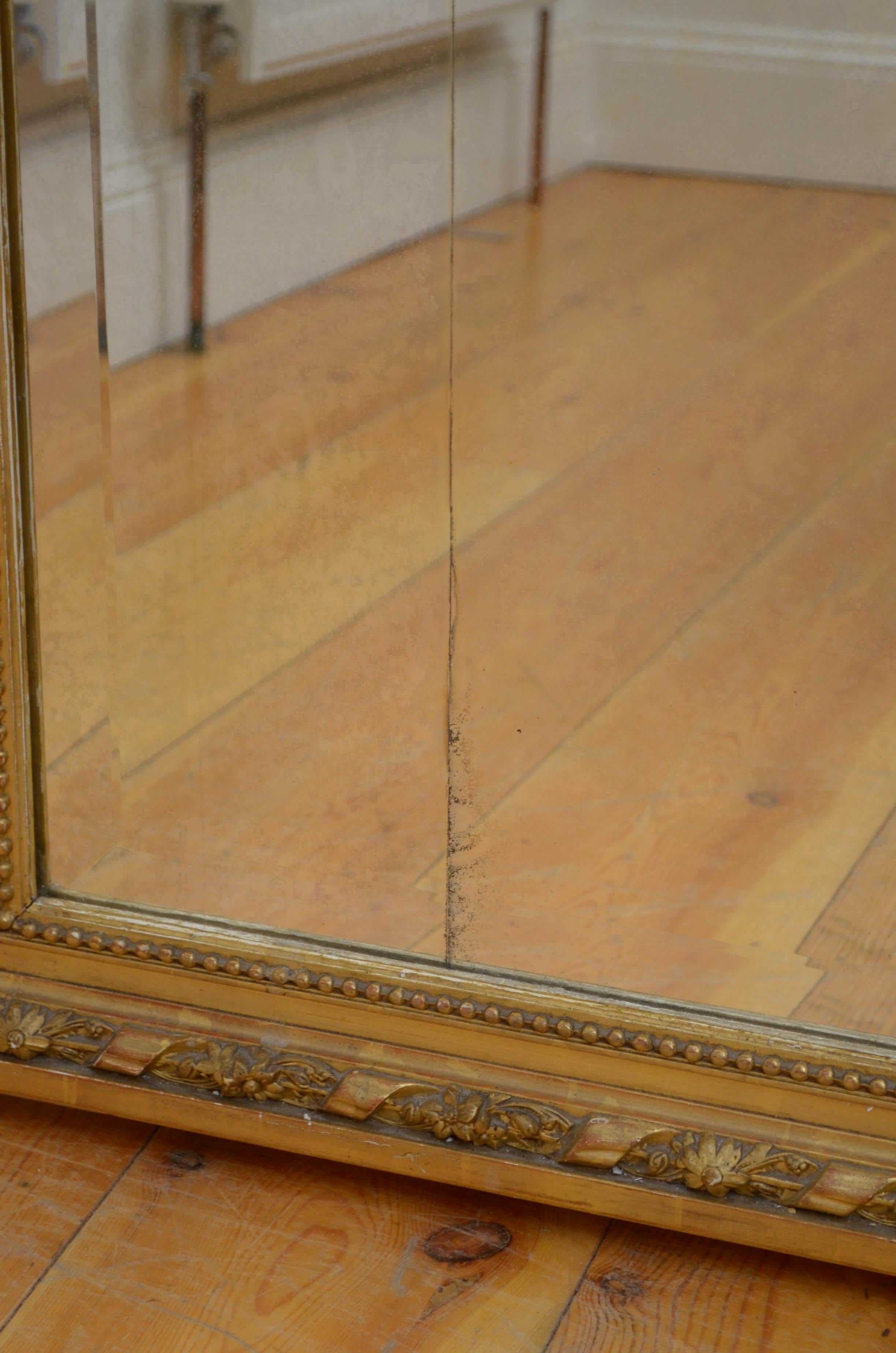 19th Century Giltwood Mirror 9