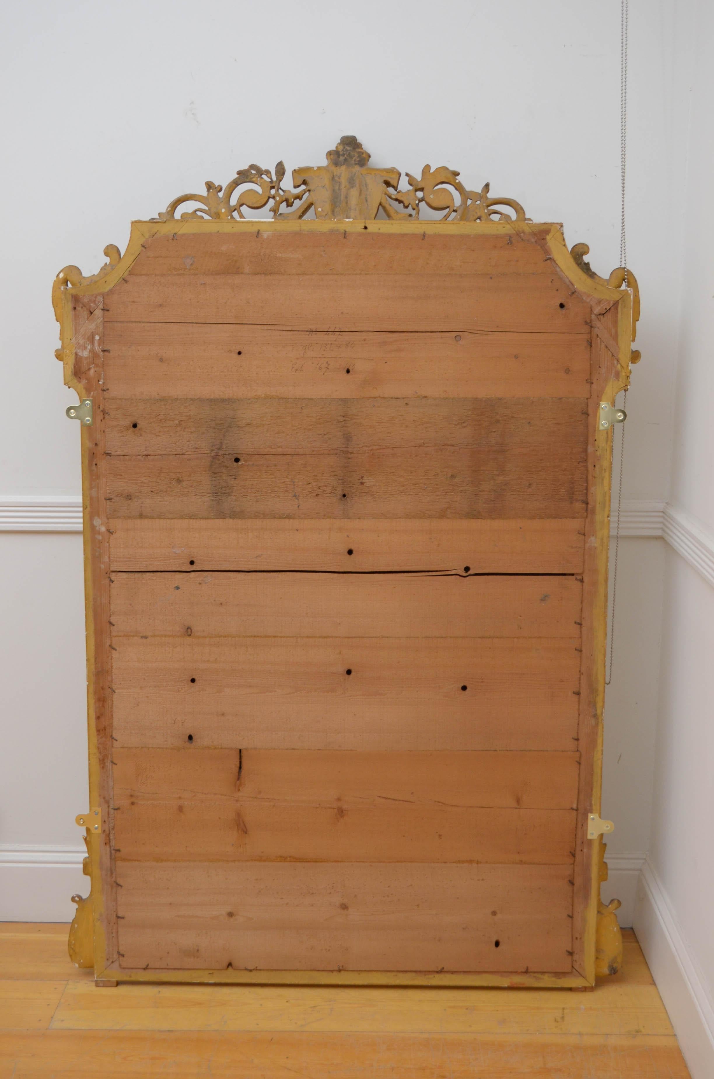 19th Century Giltwood Mirror 12