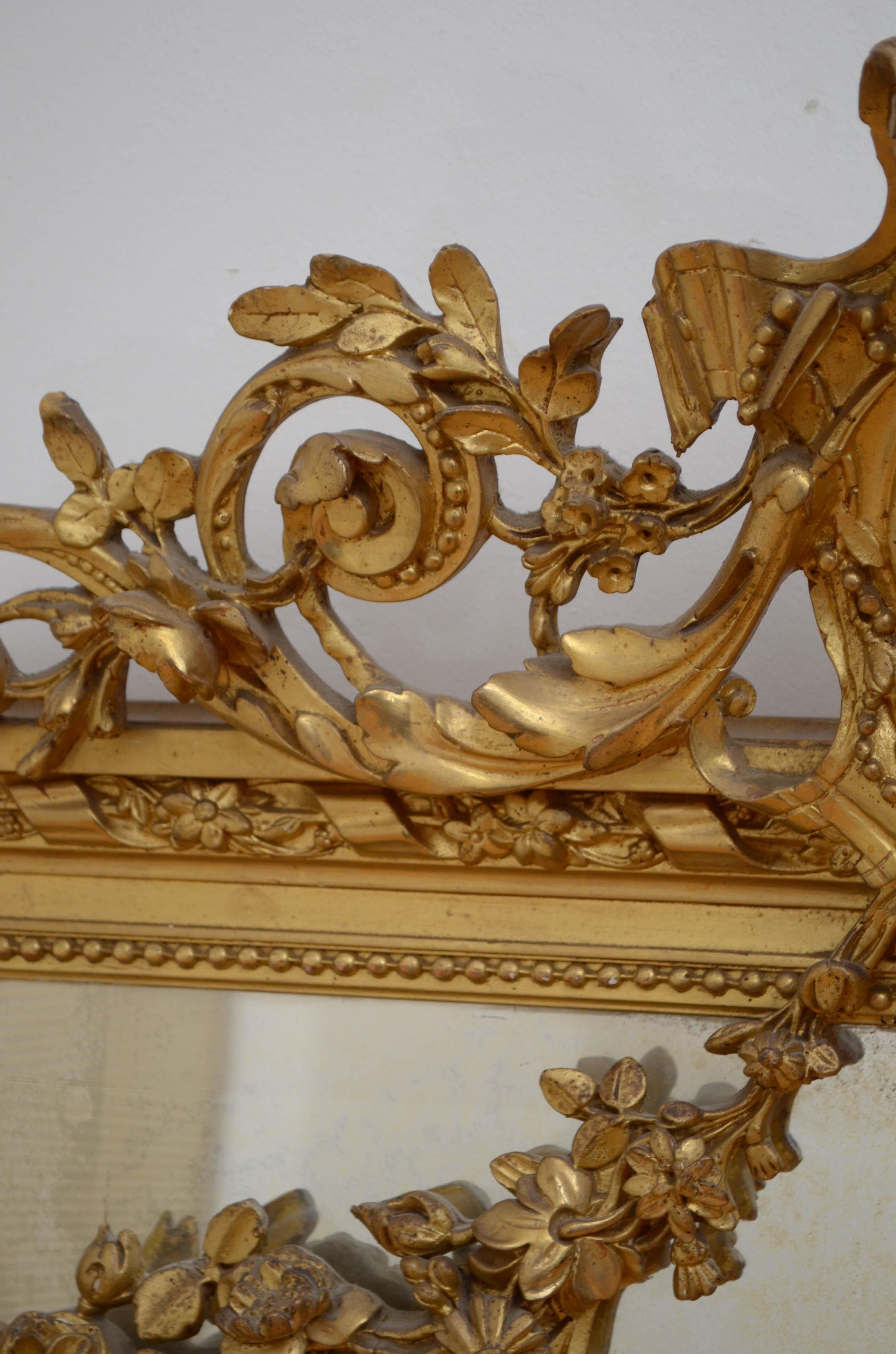 19th Century Giltwood Mirror 2