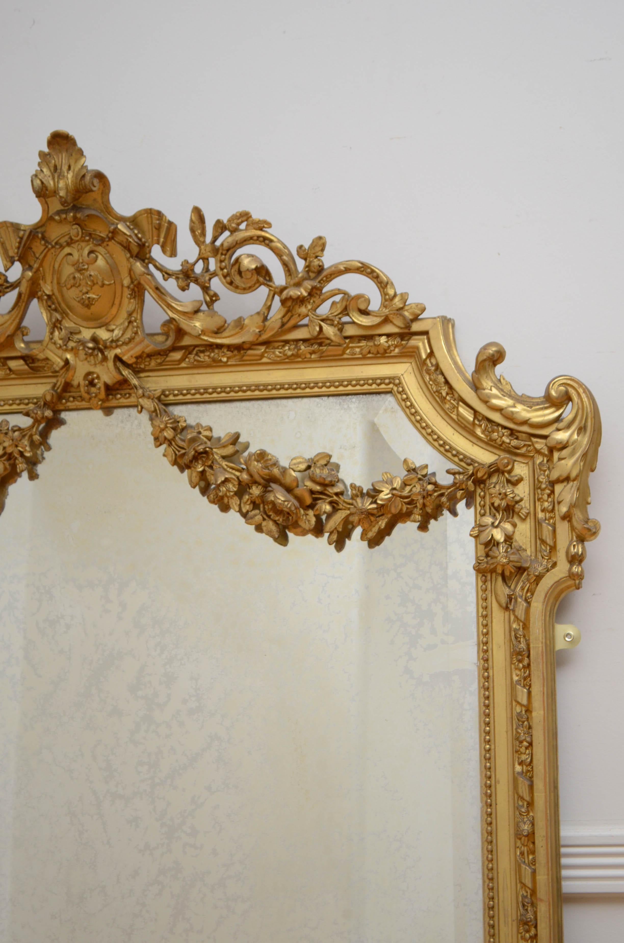 19th Century Giltwood Mirror 3