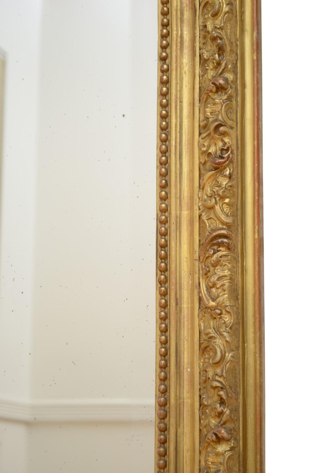 XIXth Century Giltwood Wall Mirror For Sale 6