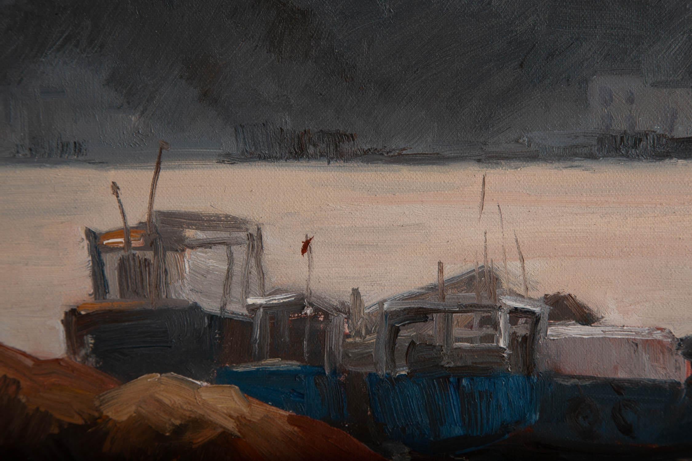 Huile sur toile impressionniste originale de Xiyong Dai « Seaside ». en vente 4