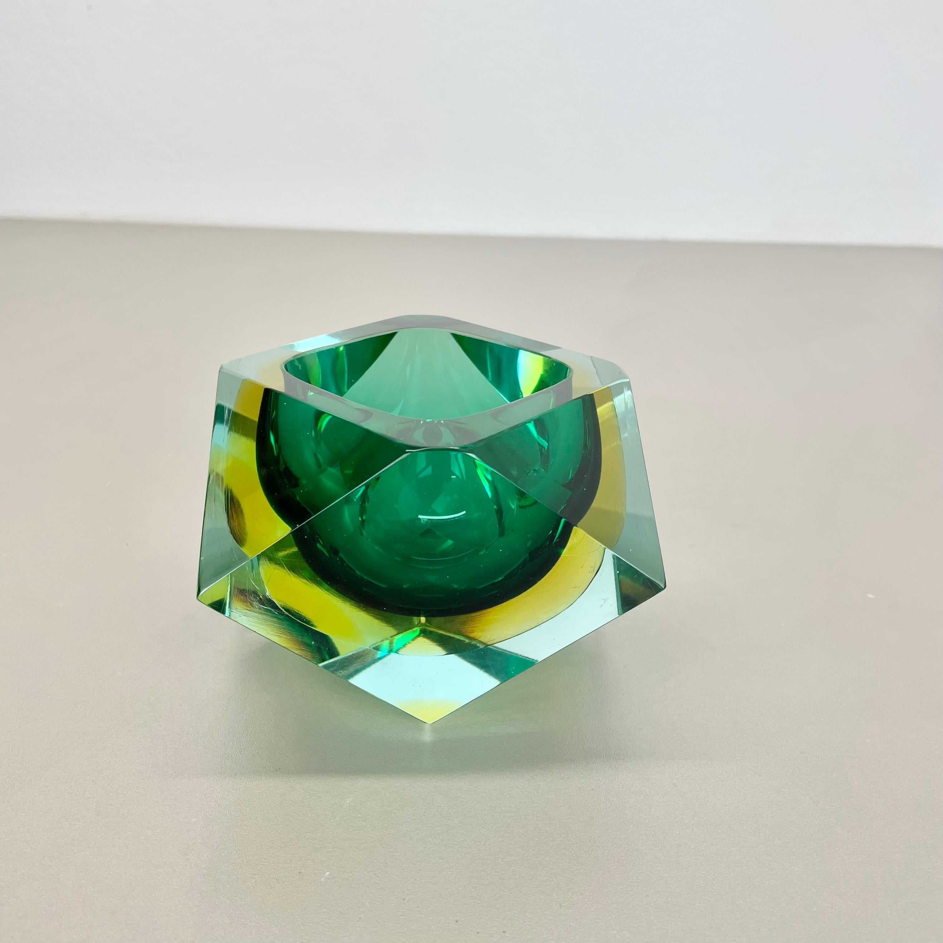 XL 1,6 kg Murano Glass Sommerso Aschenbecher von Luigi Mandruzzato, Italien, 1970er Jahre im Angebot 5
