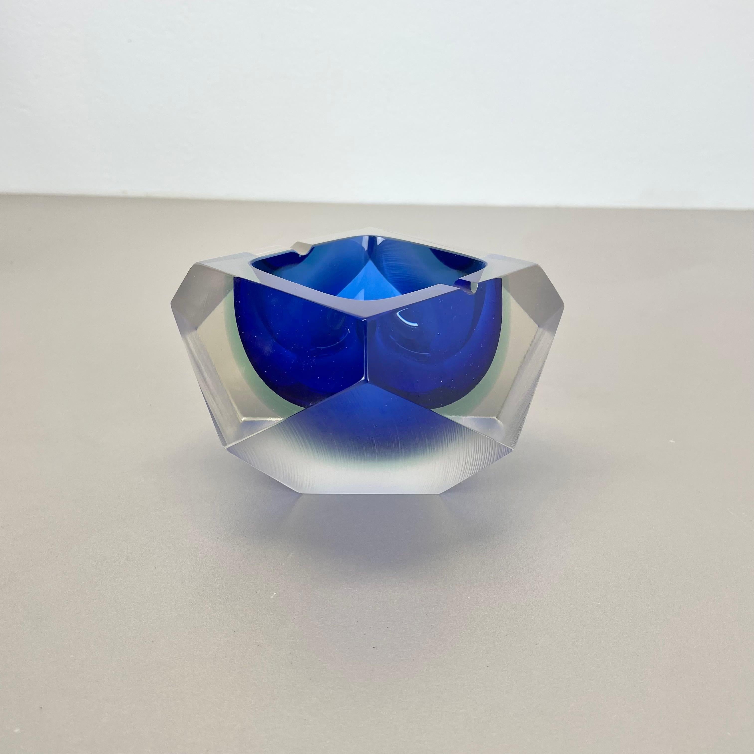 Mid-Century moderno xl 1.7kg Murano Glass Sommerso 