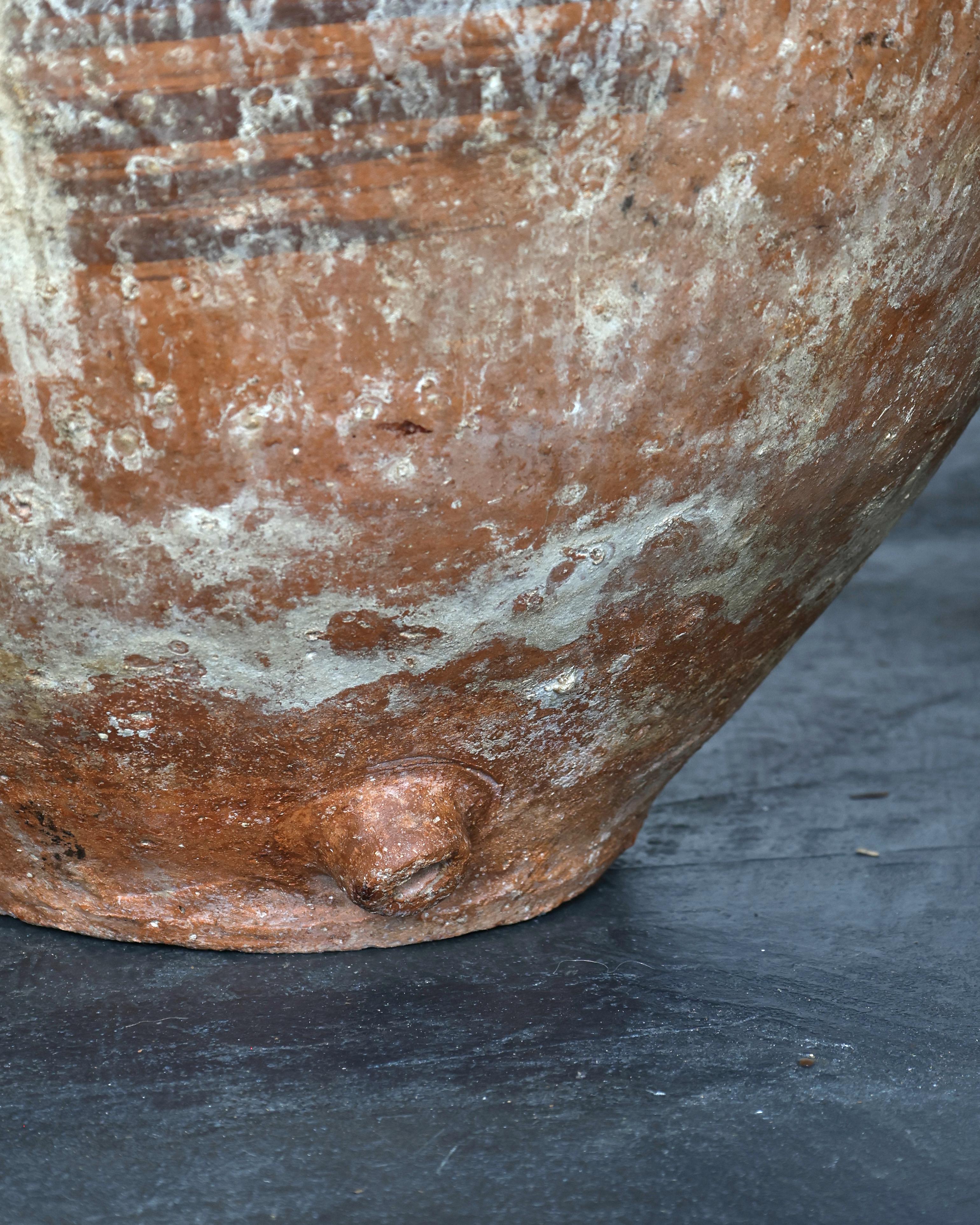 XL 18th C. Calanda Vessel/Pot Wabi Sabi For Sale 3