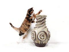Extra Large 1950s Mid-Century Modern West German Ceramic Pottery Vase