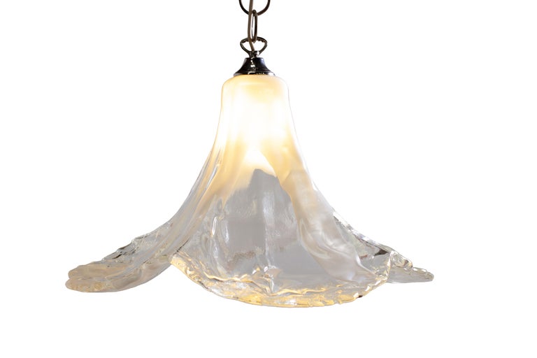 XL 1970s Tulip Murano Glass Pendant Lamp by Carlo Nason for Mazzega at  1stDibs