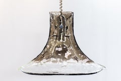 XL 1970s Tulip Murano Glass Pendant Lamp by Carlo Nason for Mazzega
