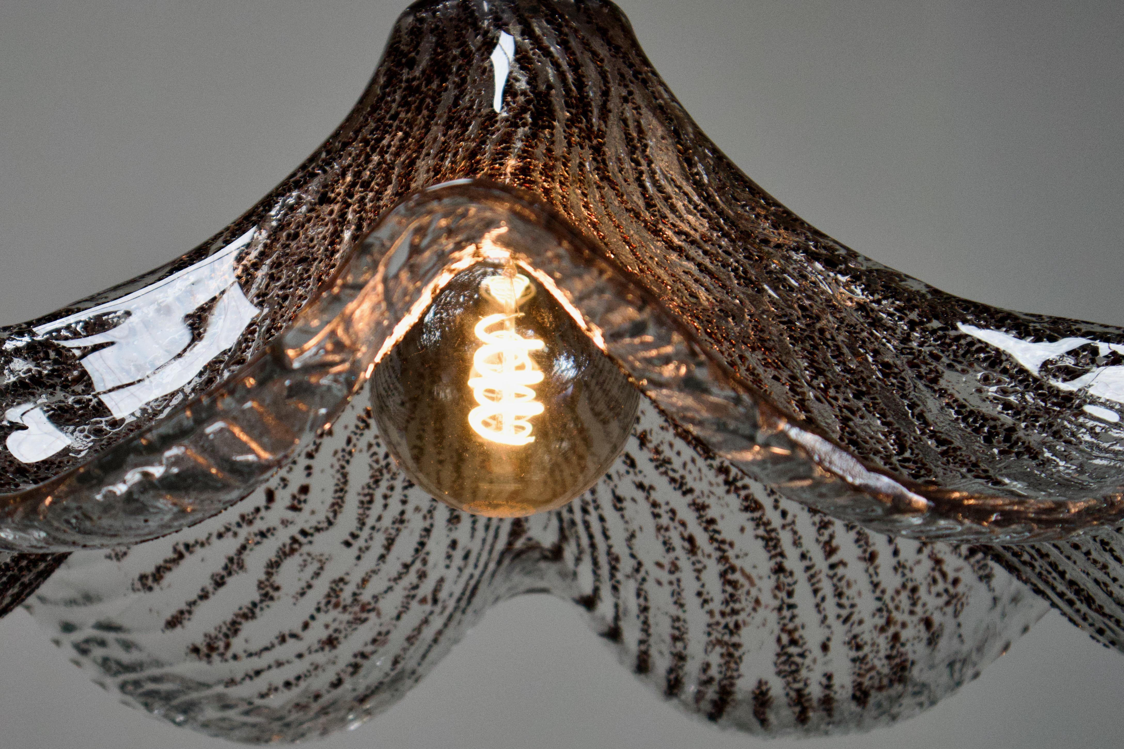 XL 1970s Tulip Murano Glass Pendant Lamp by La Murrina For Sale 13