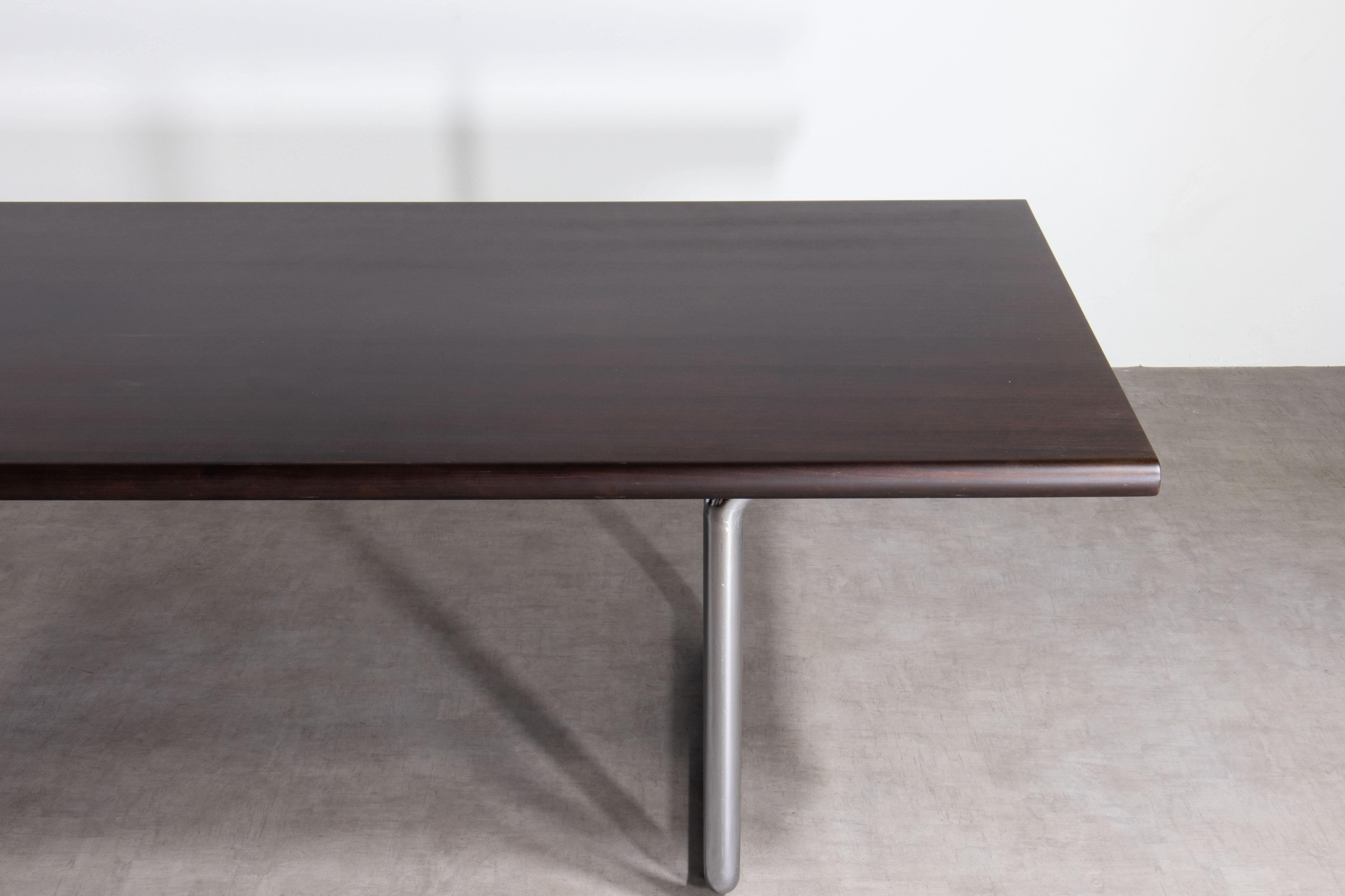 XL 1975 Italian Chrome 12-Seat Conference / Dining Table for Anonima Castelli For Sale 3