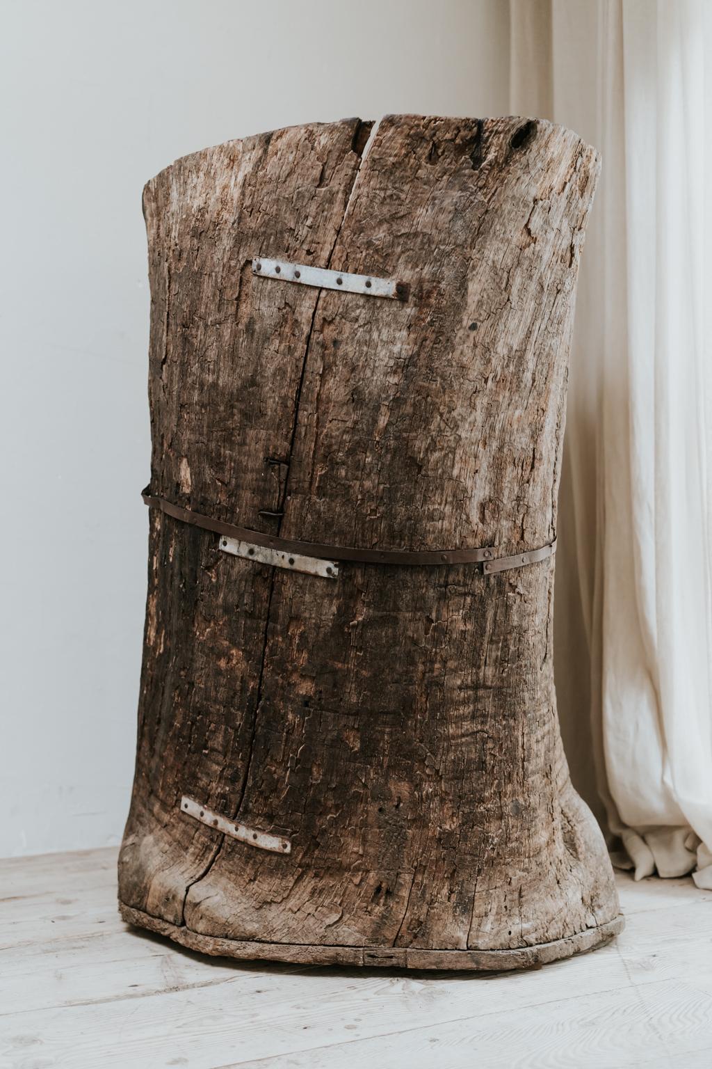 Extra Large 19th Century Extra Large Tree Trunk Planter/Sculpture 5