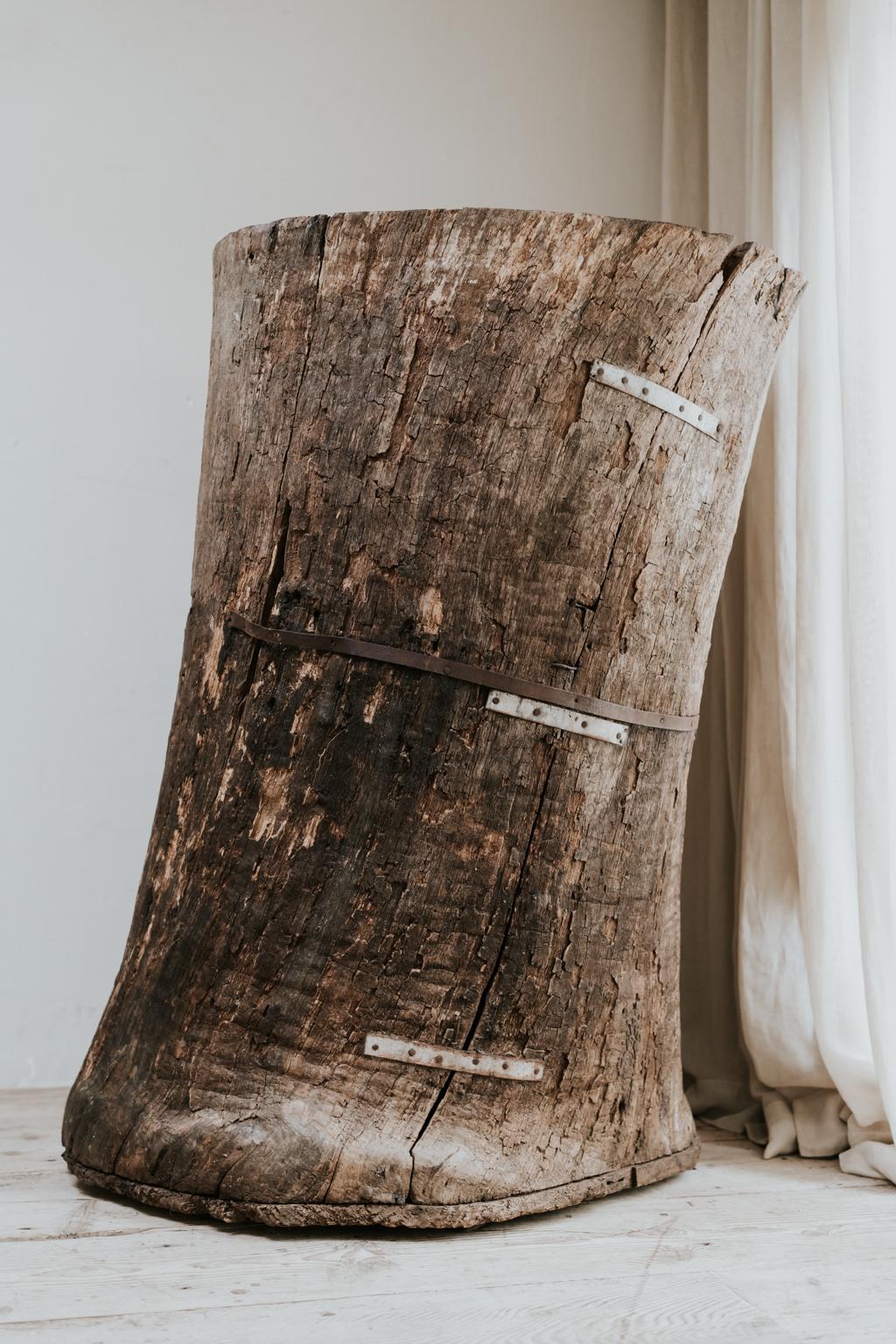 Extra Large 19th Century Extra Large Tree Trunk Planter/Sculpture 3