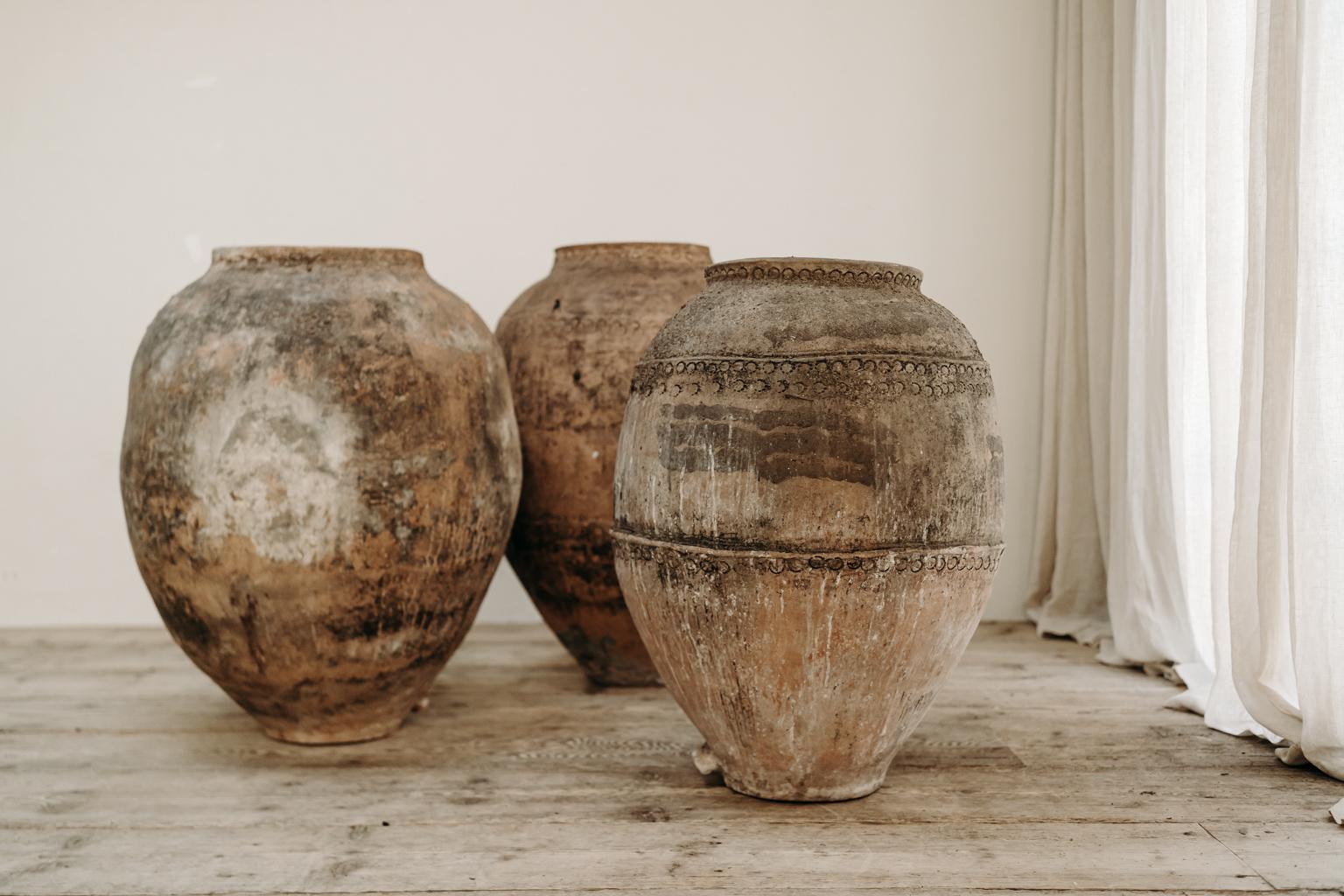 XL 19th Century Spanish Terra Cotta Jars 15