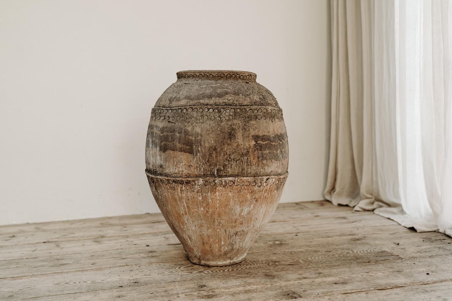 20th Century XL 19th Century Spanish Terra Cotta Jars