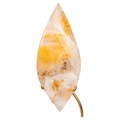XL 27-Inch Golden Healer Quartz Flame Sculpture