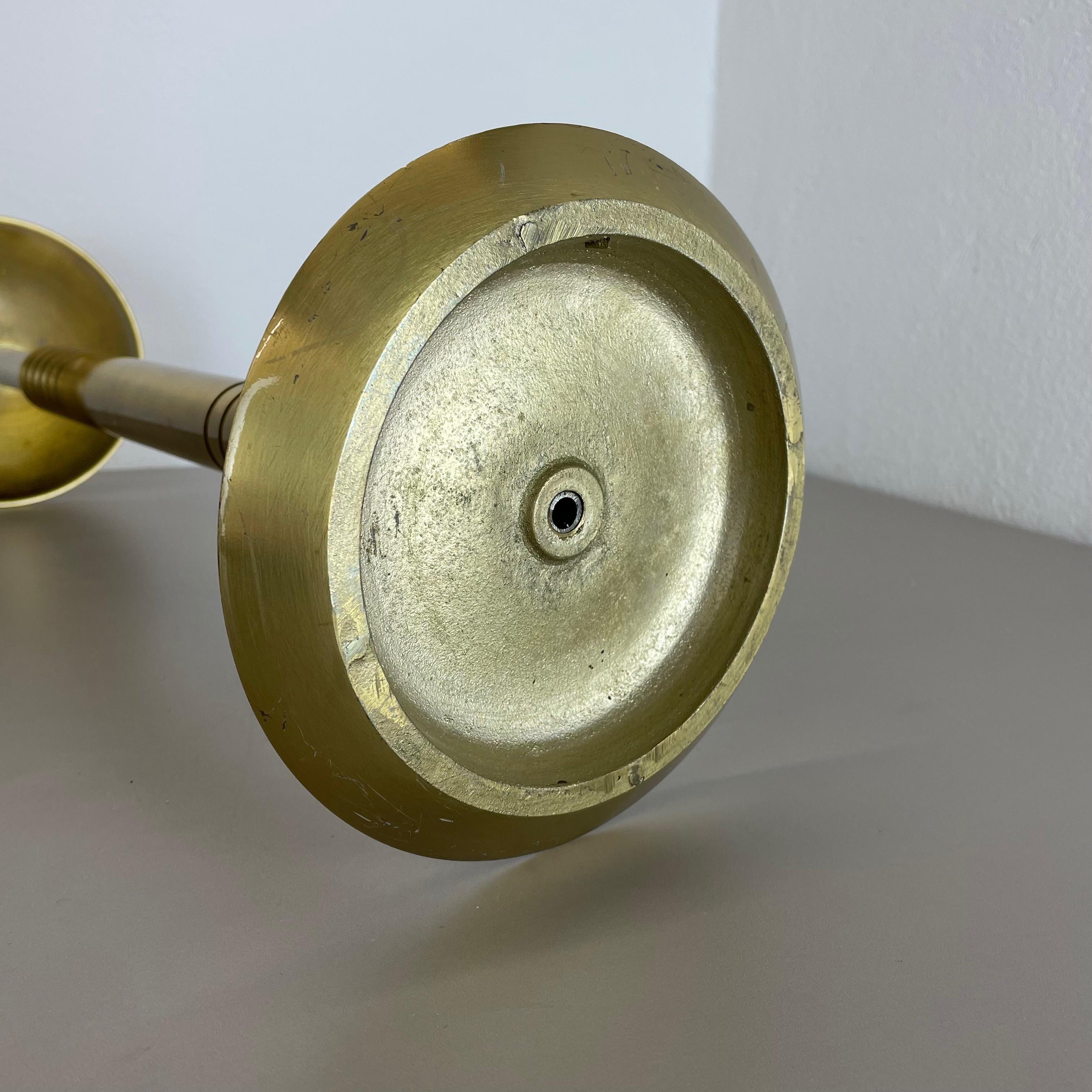 XL 3, 8kg Modernist Sculptural Brutalist Brass Floor Candleholder, Italy, 1950s For Sale 11