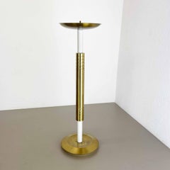XL 3, 8kg Modernist Sculptural Brutalist Brass Floor Candleholder, Italy, 1950s