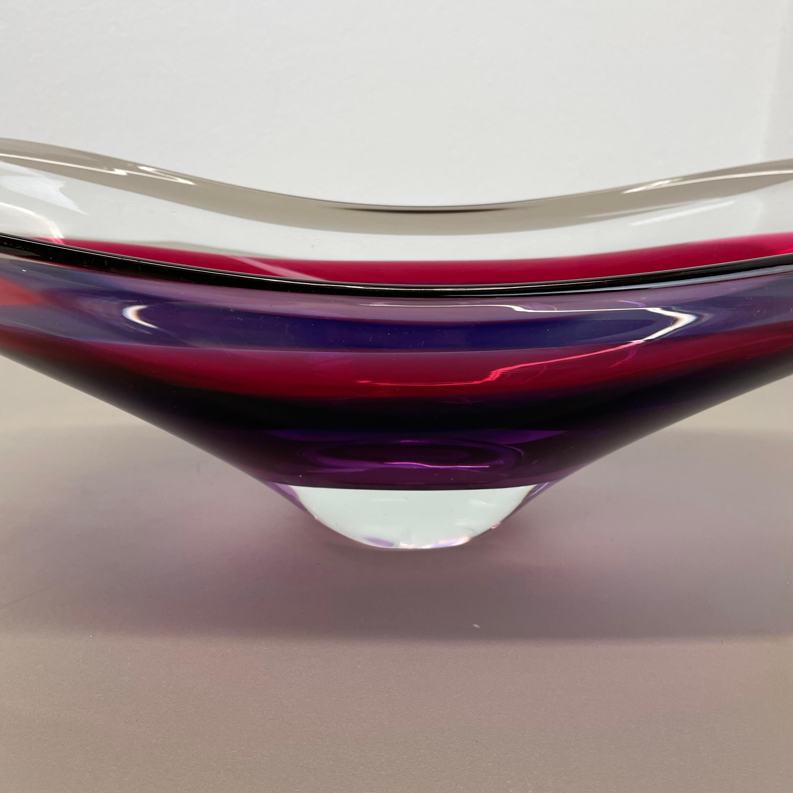 Centrotavola in vetro di murano xl 43cm di Flavio Poli Attrib., Murano, Italia, anni '70 in vendita 7