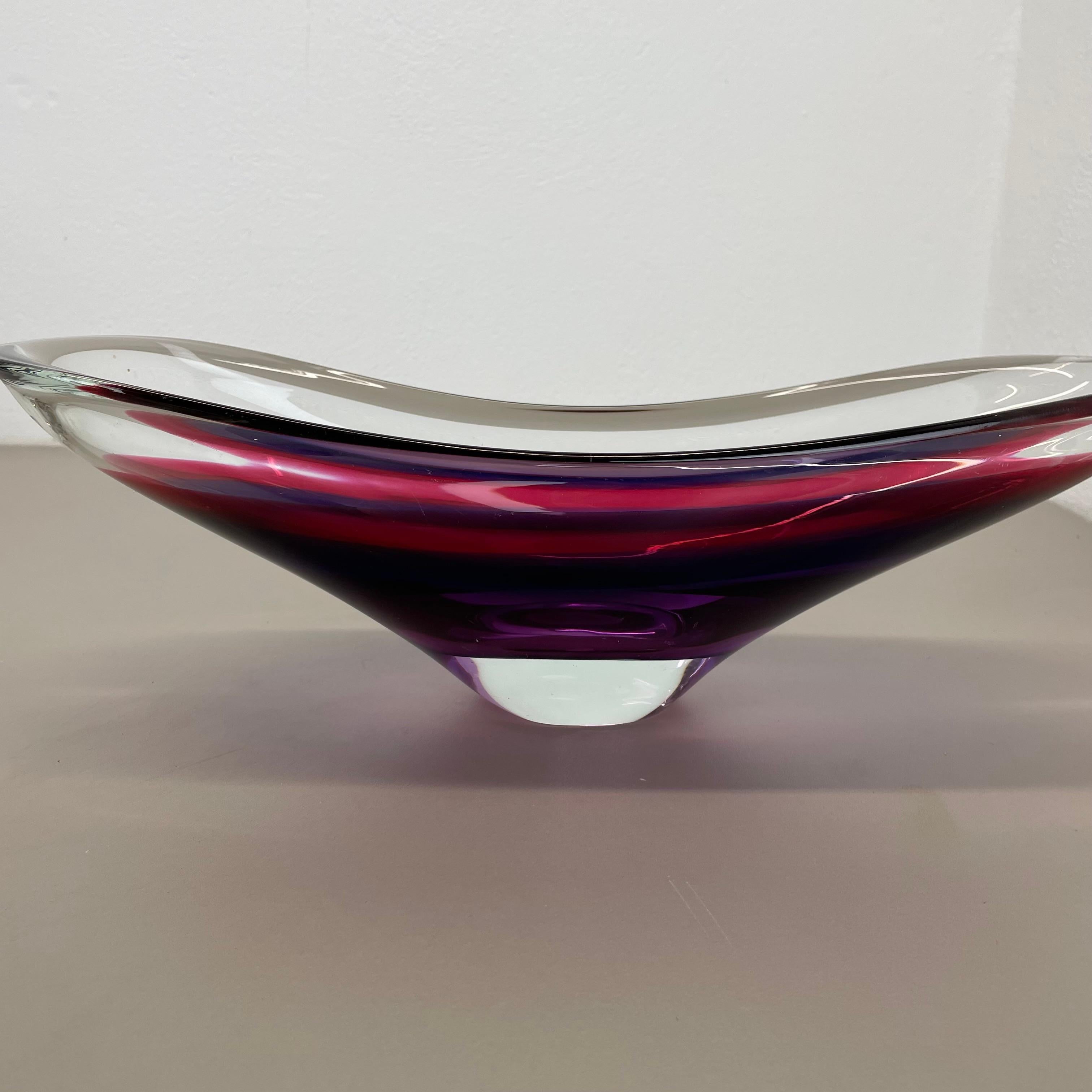 Centrotavola in vetro di murano xl 43cm di Flavio Poli Attrib., Murano, Italia, anni '70 in vendita 8