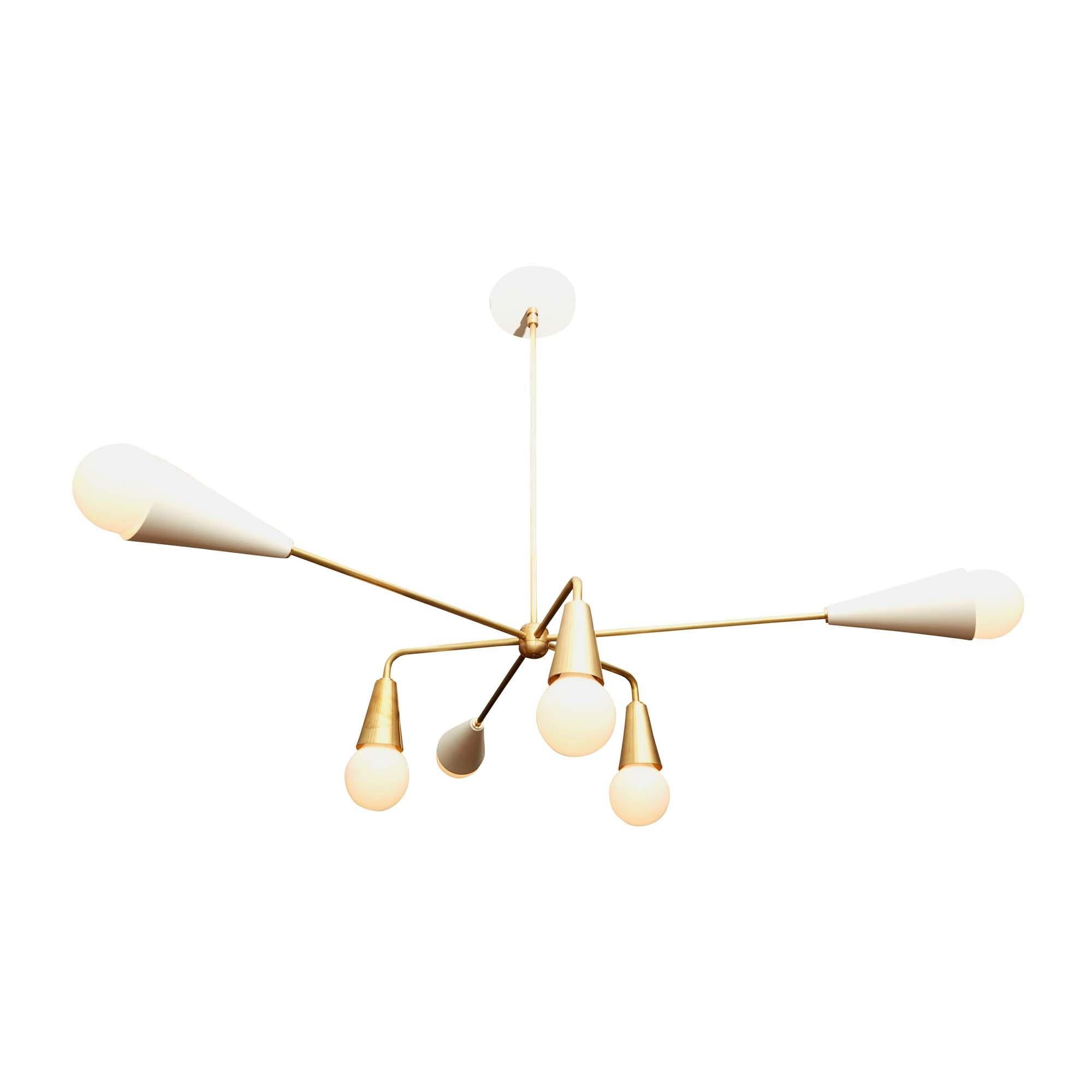 Mid-Century Modern XL 6-Globe Chandelier by Lawson-Fenning For Sale