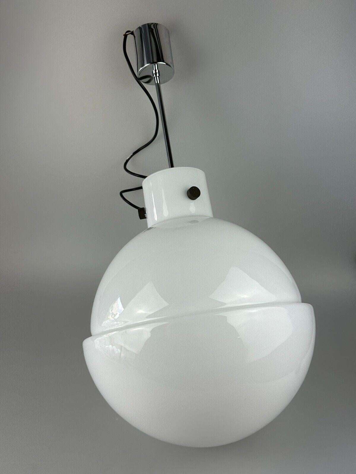XL 60s 70s ceiling lamp ball lamp Glashütte Limburg Germany glass design For Sale 13