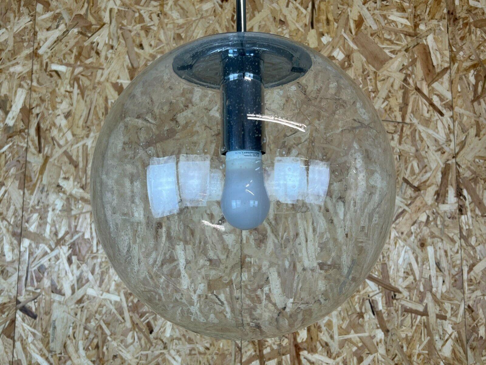 Late 20th Century XL 60s 70s Lamp Light Ceiling Lamp Limburg Spherical Lamp Ball Design For Sale