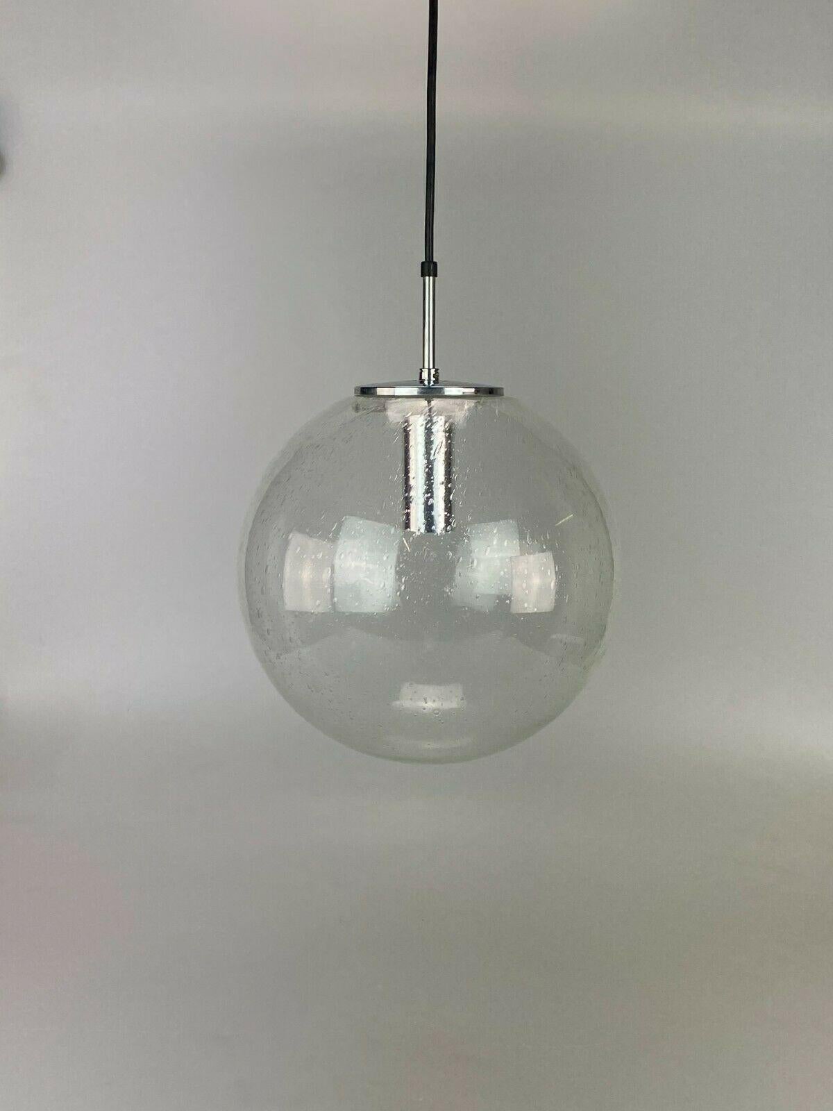 Glass XL 60s 70s Lamp Light Ceiling Lamp Limburg Spherical Lamp Ball Design  For Sale