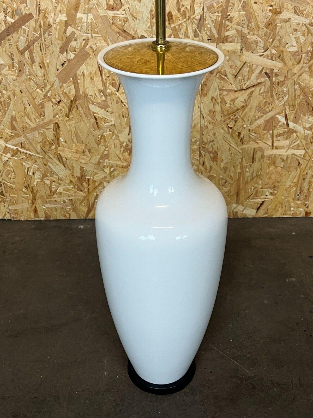 XL 60s 70s Lamp Light Floor Lamp Porcelain Kpm Brass Space Age For Sale 13