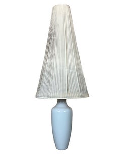 XL 60s 70s Lamp Light Floor Lamp Porcelain Kpm Brass Space Age