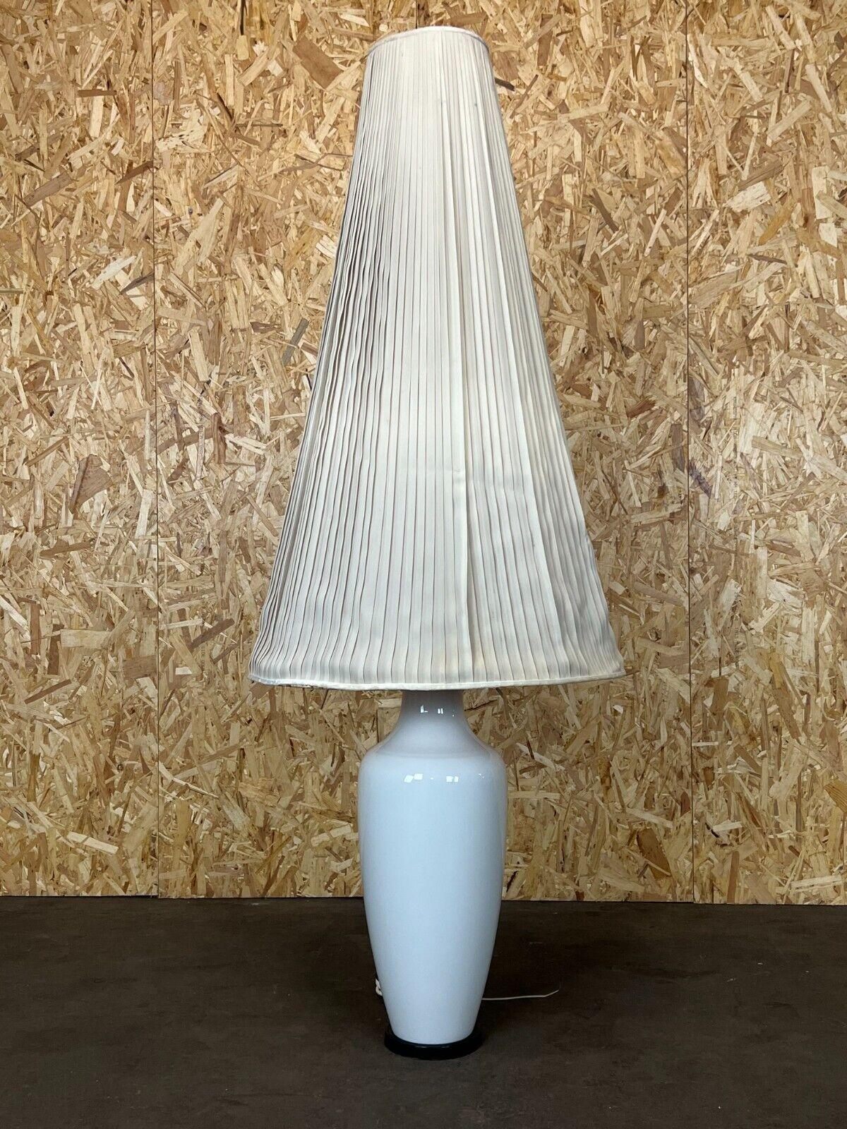 German XL 60s 70s Lamp Light Floor Lamp Porcelain Kpm Brass Space Age For Sale